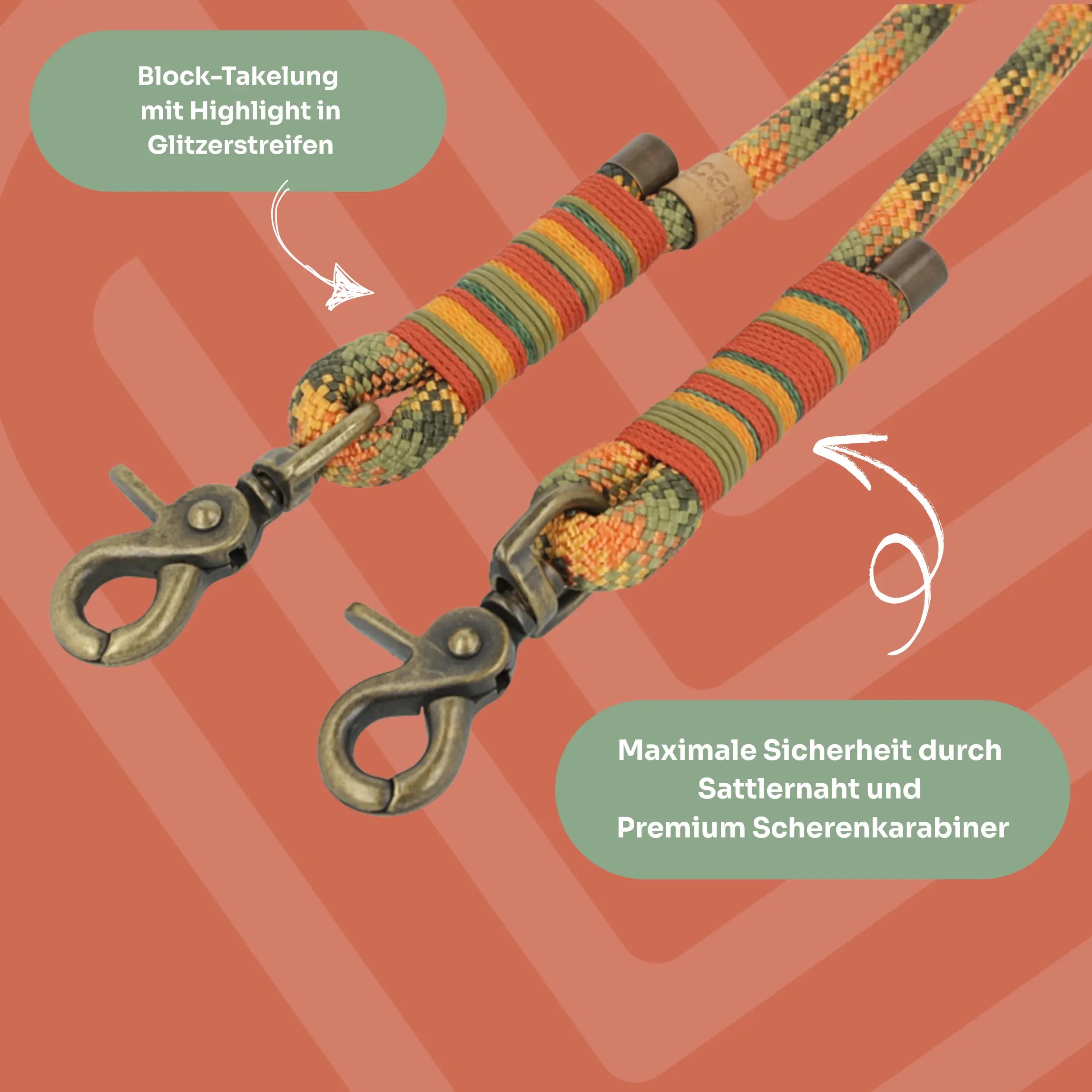 Set | Tauhalsband und Leine 'Amberwood' Exceptional - Manufaktur mit Herz