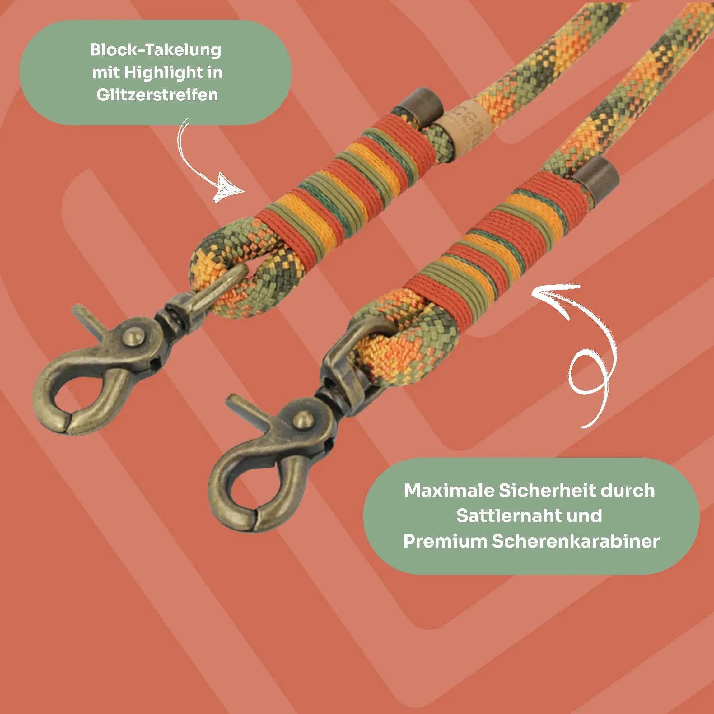 Set | Tauhalsband und Leine 'Amberwood' Exceptional - Manufaktur mit Herz