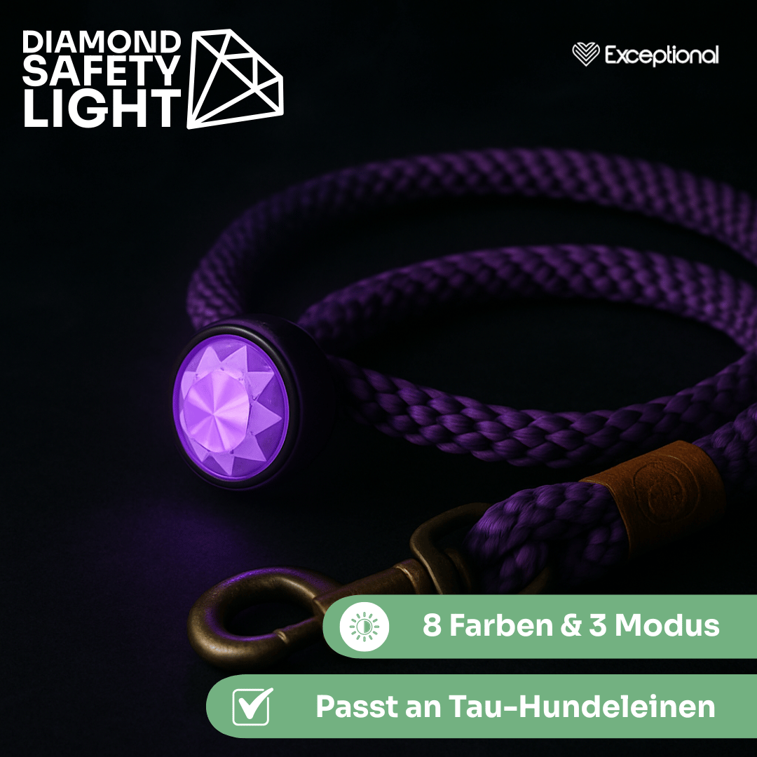Diamond Safety Light – LED-Sicherheitslicht für Hunde