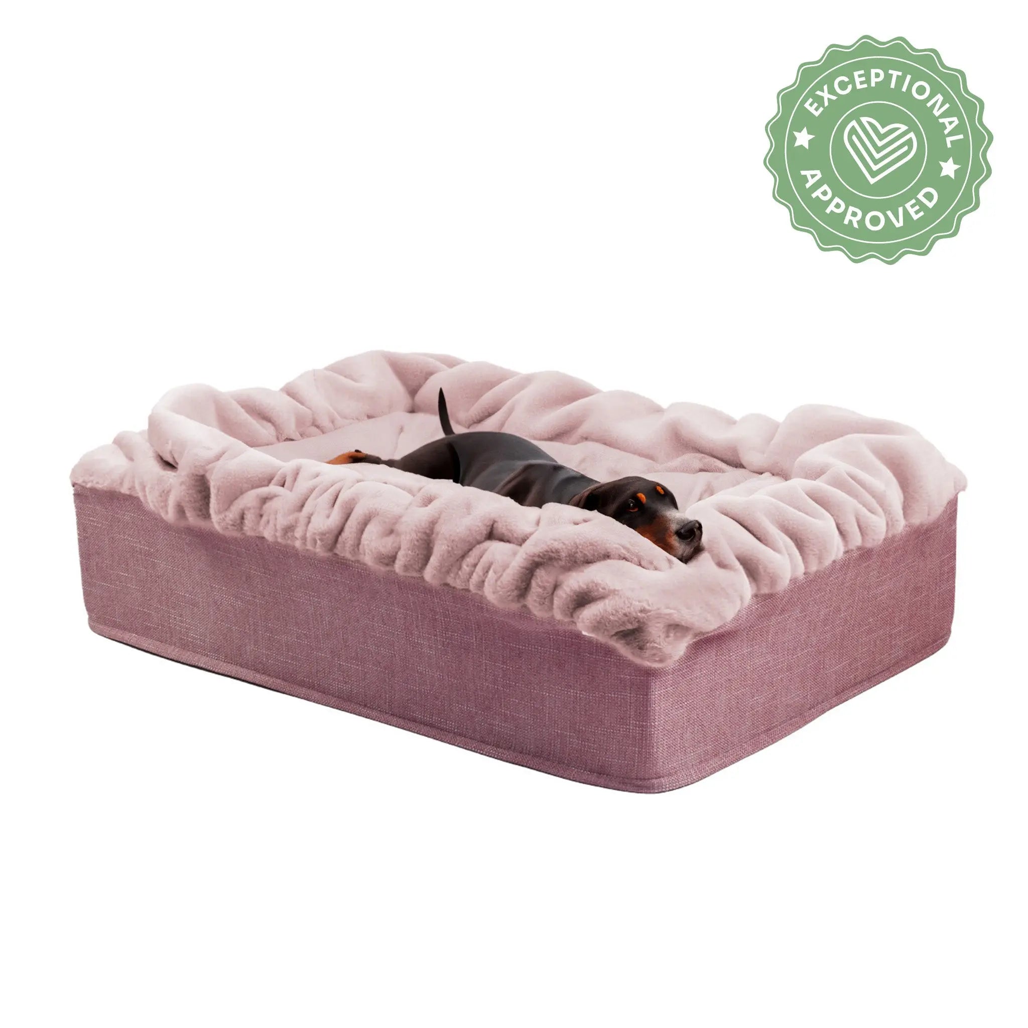 Hundebett Buddelbox Altrosa Exceptional - Manufaktur mit Herz