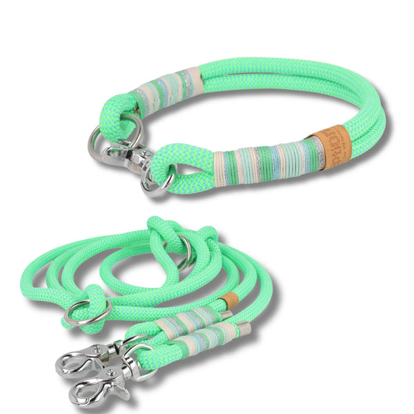 Set | Tauhalsband und Leine 'Isla Verde'