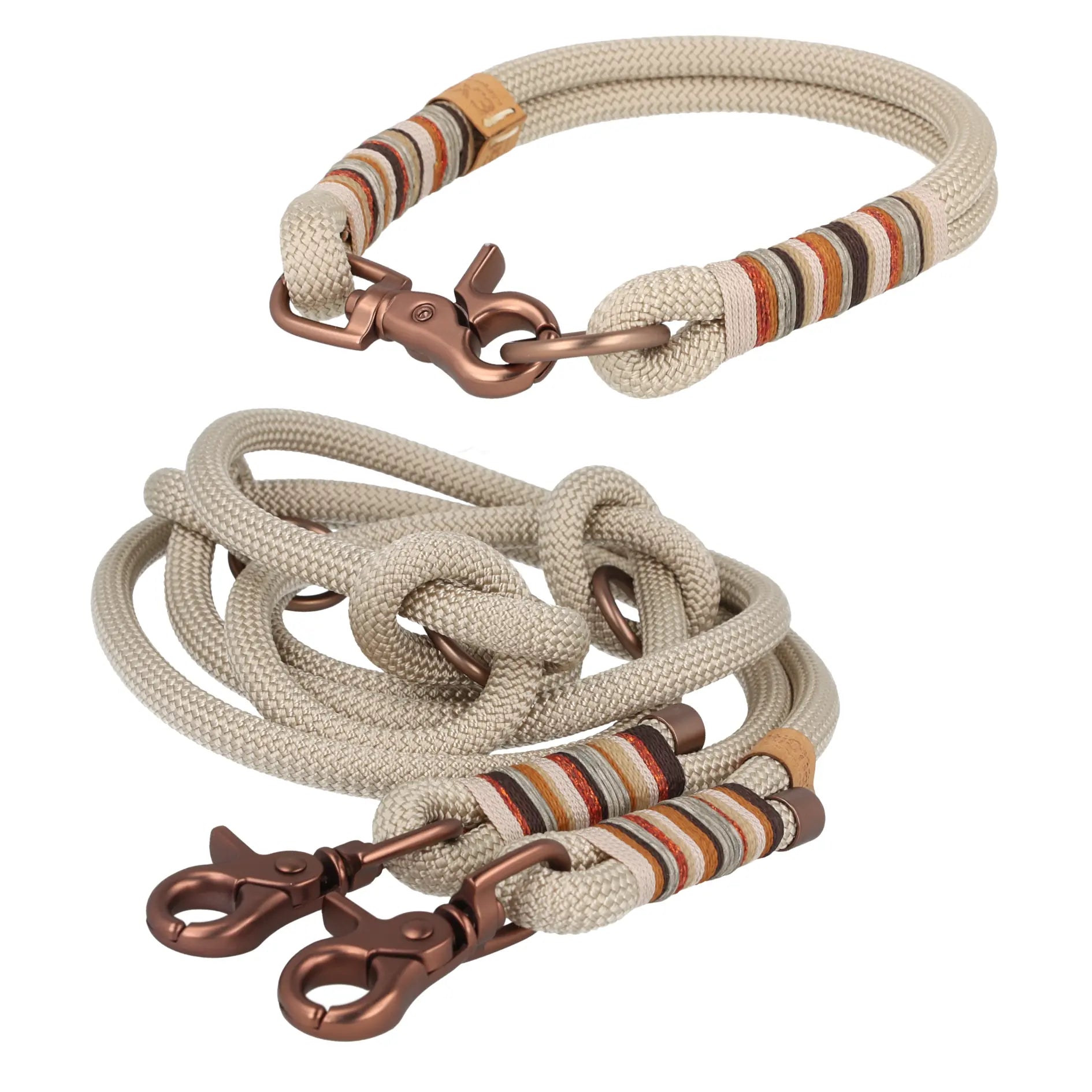 Set | Tauhalsband und Leine 'Tierra Serena' Exceptional - Manufaktur mit Herz