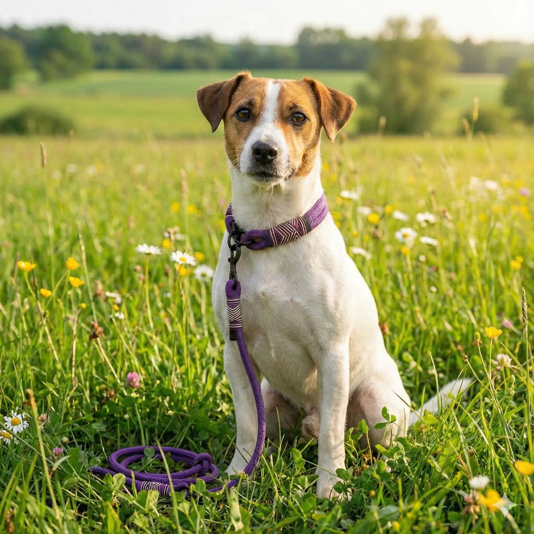 Set | Tauhalsband und Leine 'Purple Grape' Exceptional - Manufaktur mit Herz