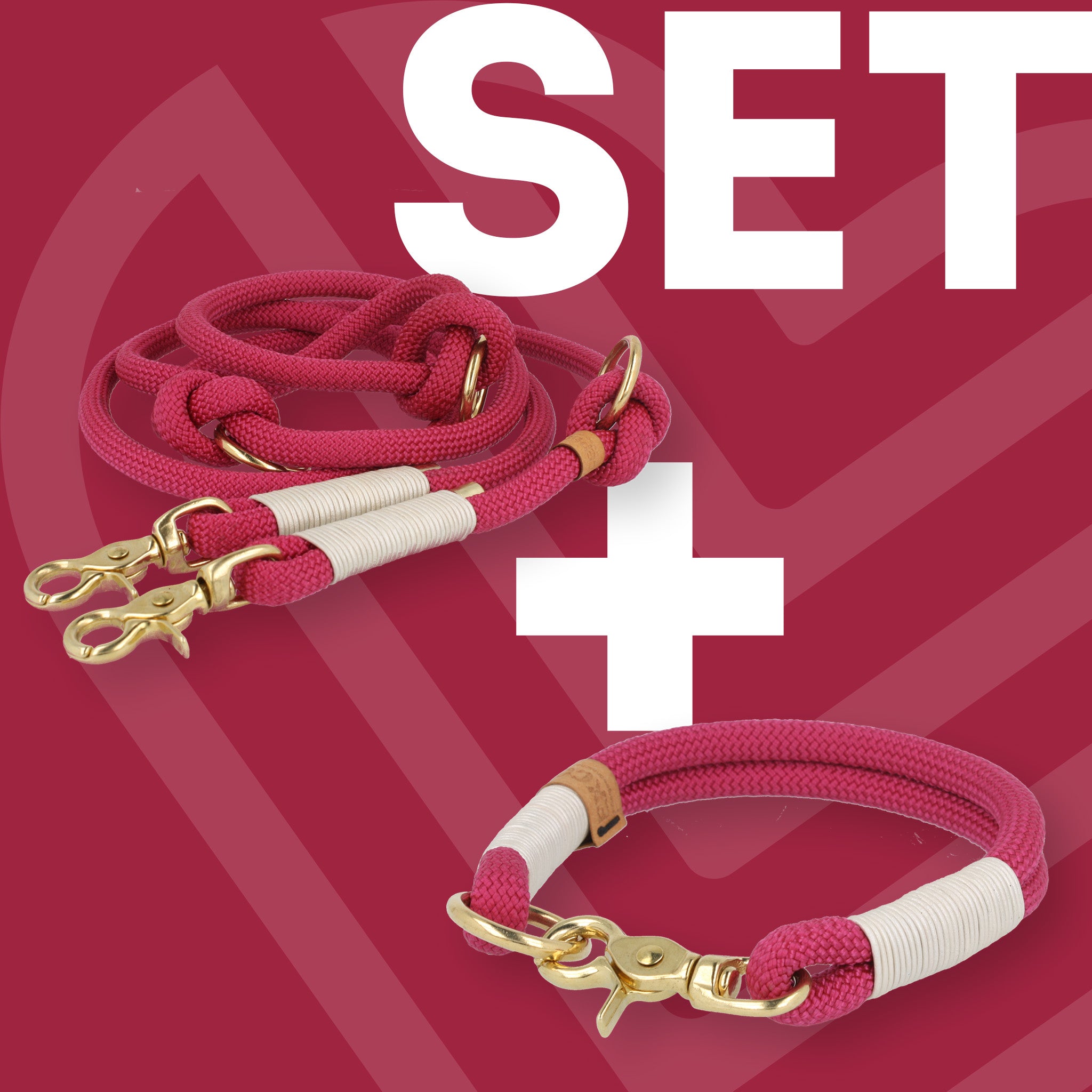 Set | Tauhalsband und Leine 'Cherry Blossom'