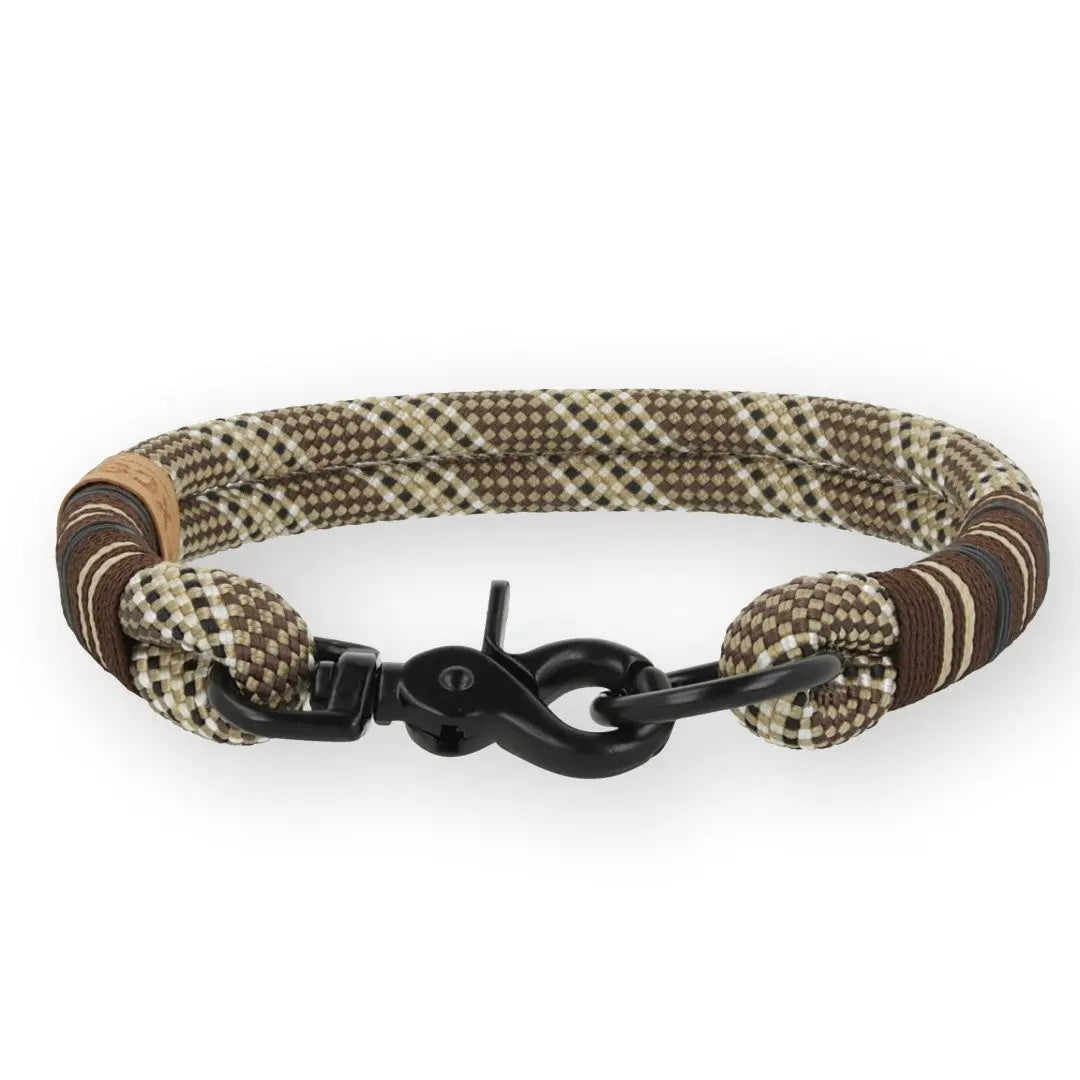 Set | Tauhalsband und Leine 'Walnut Noir' Exceptional - Manufaktur mit Herz