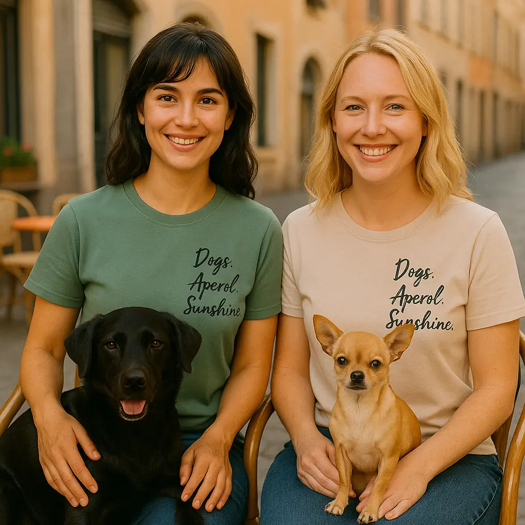 Dogs. Aperol. Sunshine. - Organic Shirt Exceptional - Manufaktur mit Herz