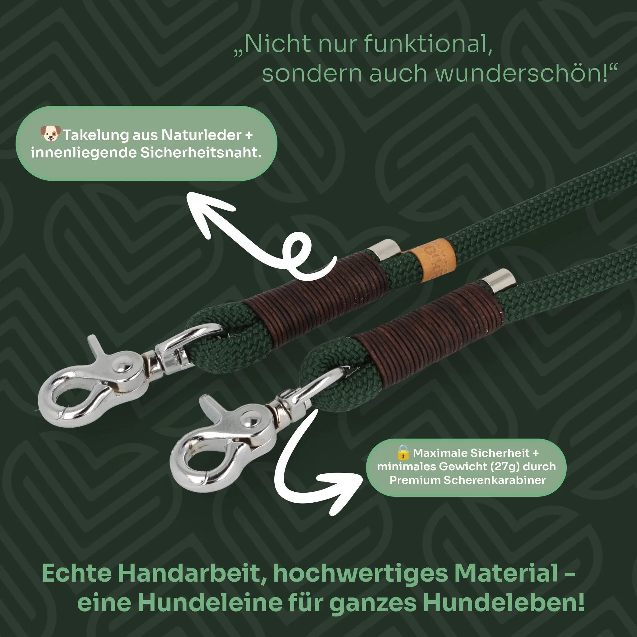 Set | Tauhalsband und Leine 'Waldzauber' Exceptional - Manufaktur mit Herz