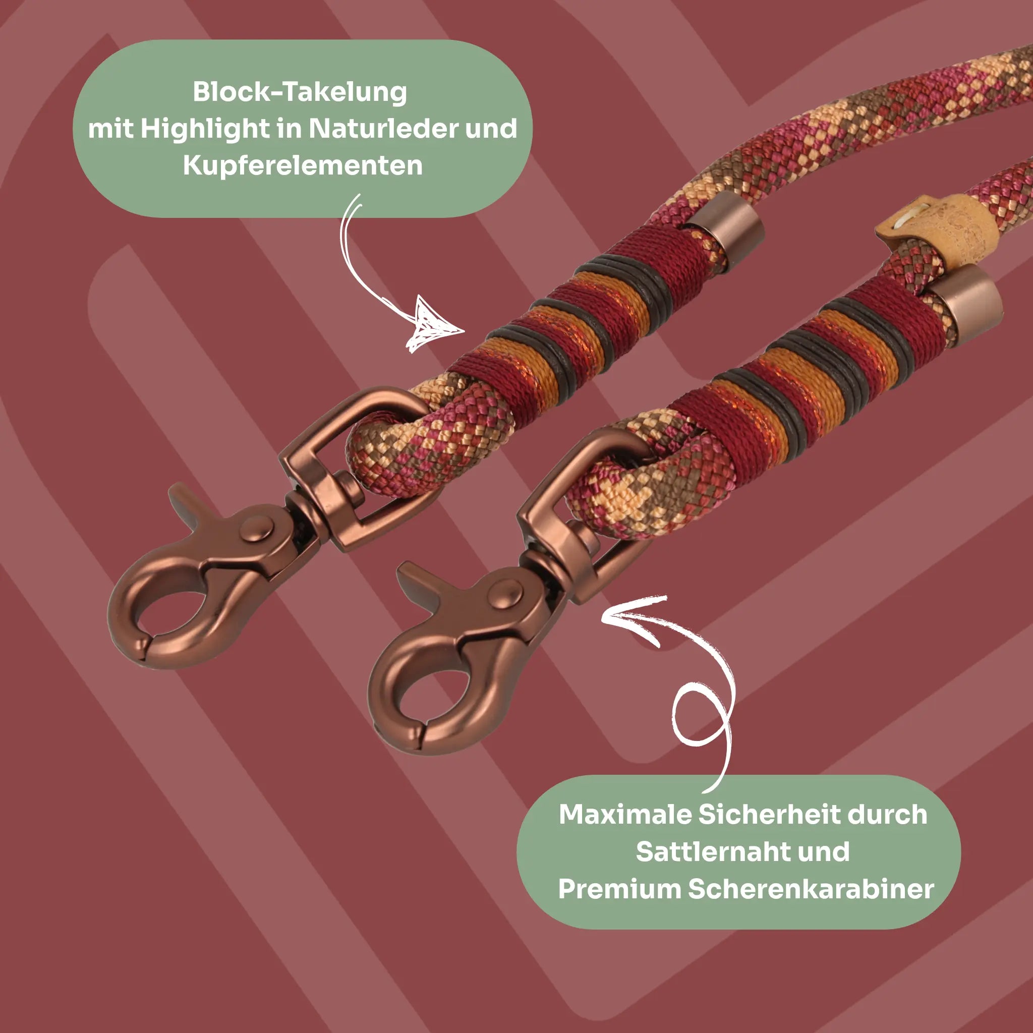 Set | Tauhalsband und Leine 'Maple Glow' Exceptional - Manufaktur mit Herz