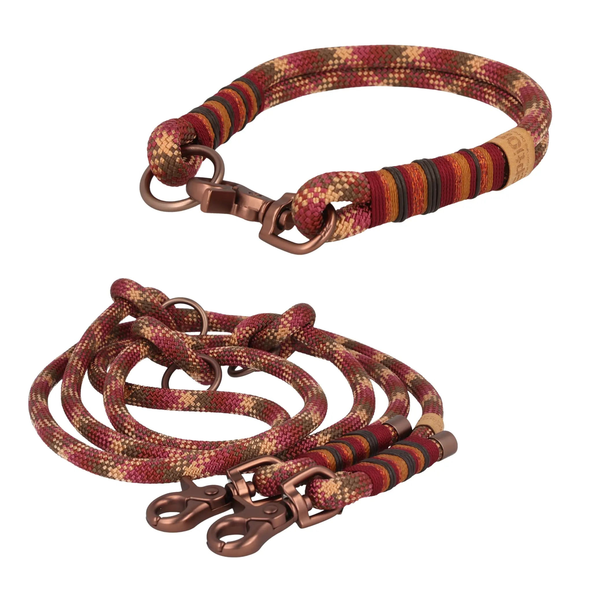 Set | Tauhalsband und Leine 'Maple Glow' Exceptional - Manufaktur mit Herz