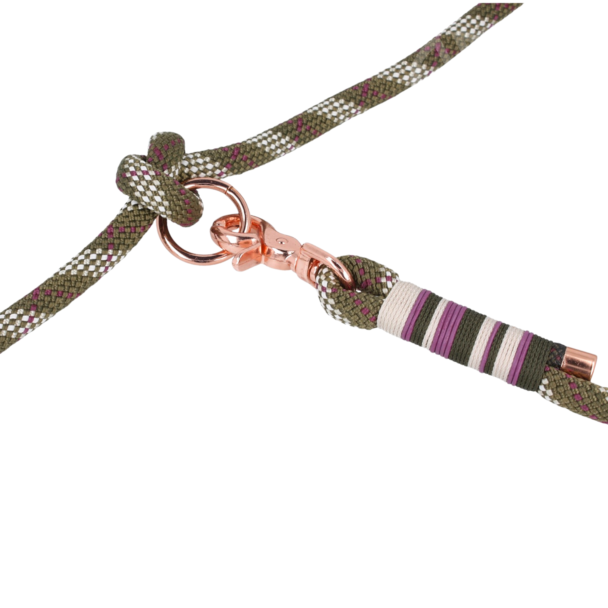 Set | Tauhalsband und Leine 'Forest Rose'