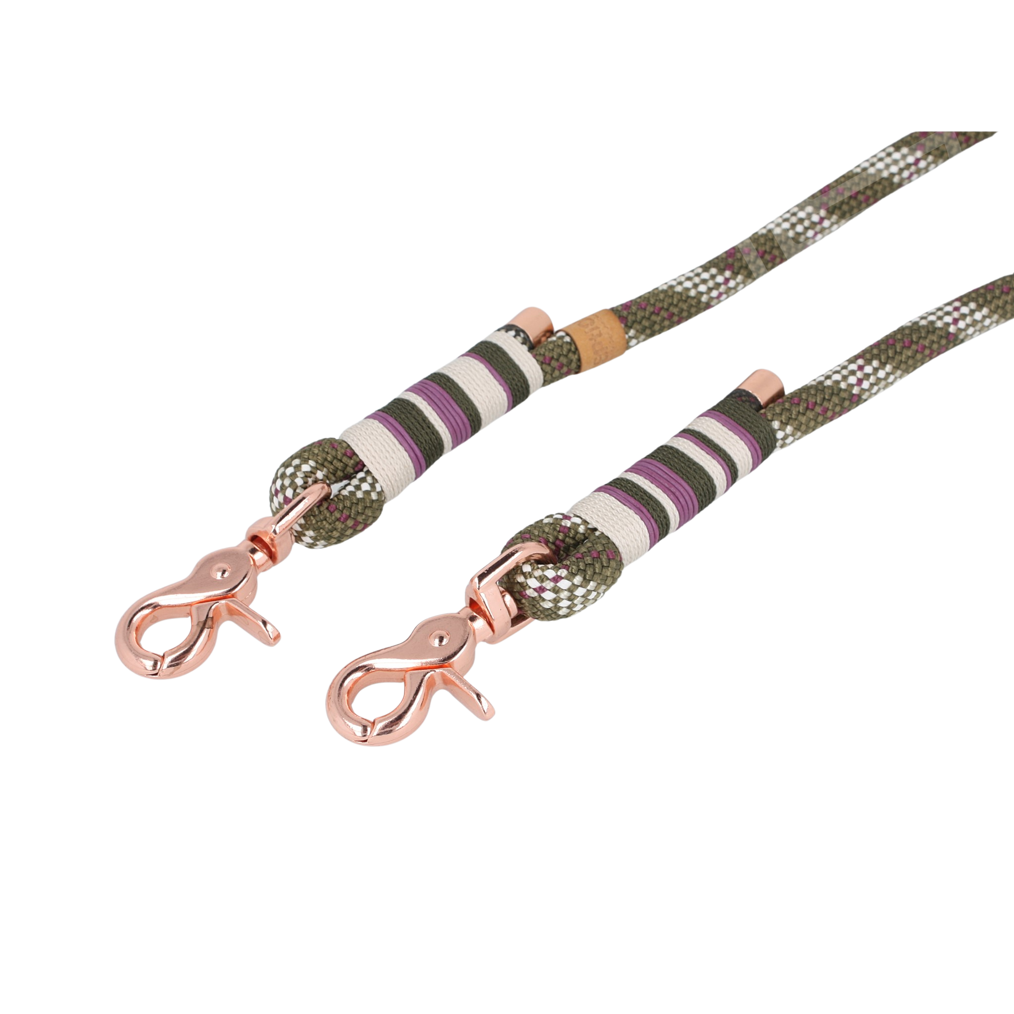 Set | Tauhalsband und Leine 'Forest Rose'