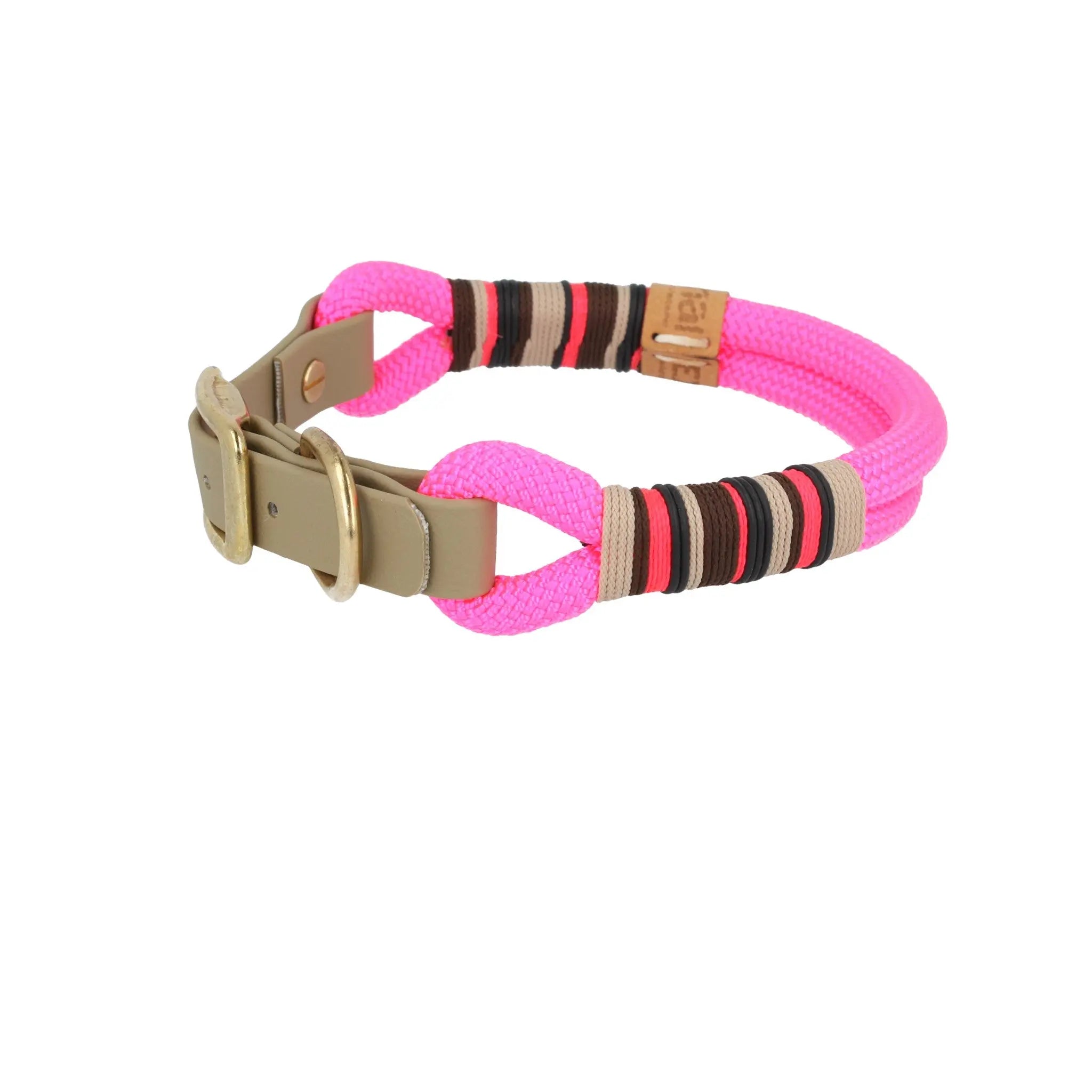 Set | Tauhalsband und Leine 'Flamingo Glow' Exceptional - Manufaktur mit Herz