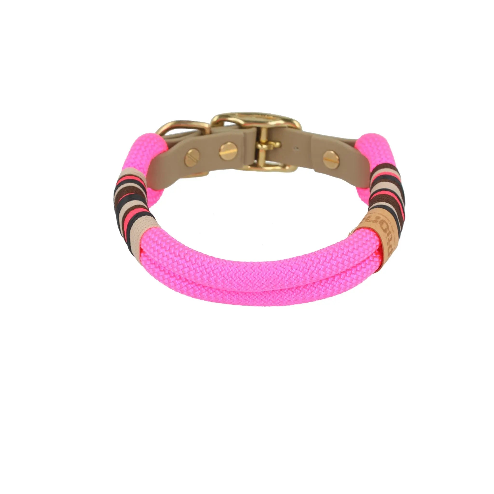 Set | Tauhalsband und Leine 'Flamingo Glow' Exceptional - Manufaktur mit Herz