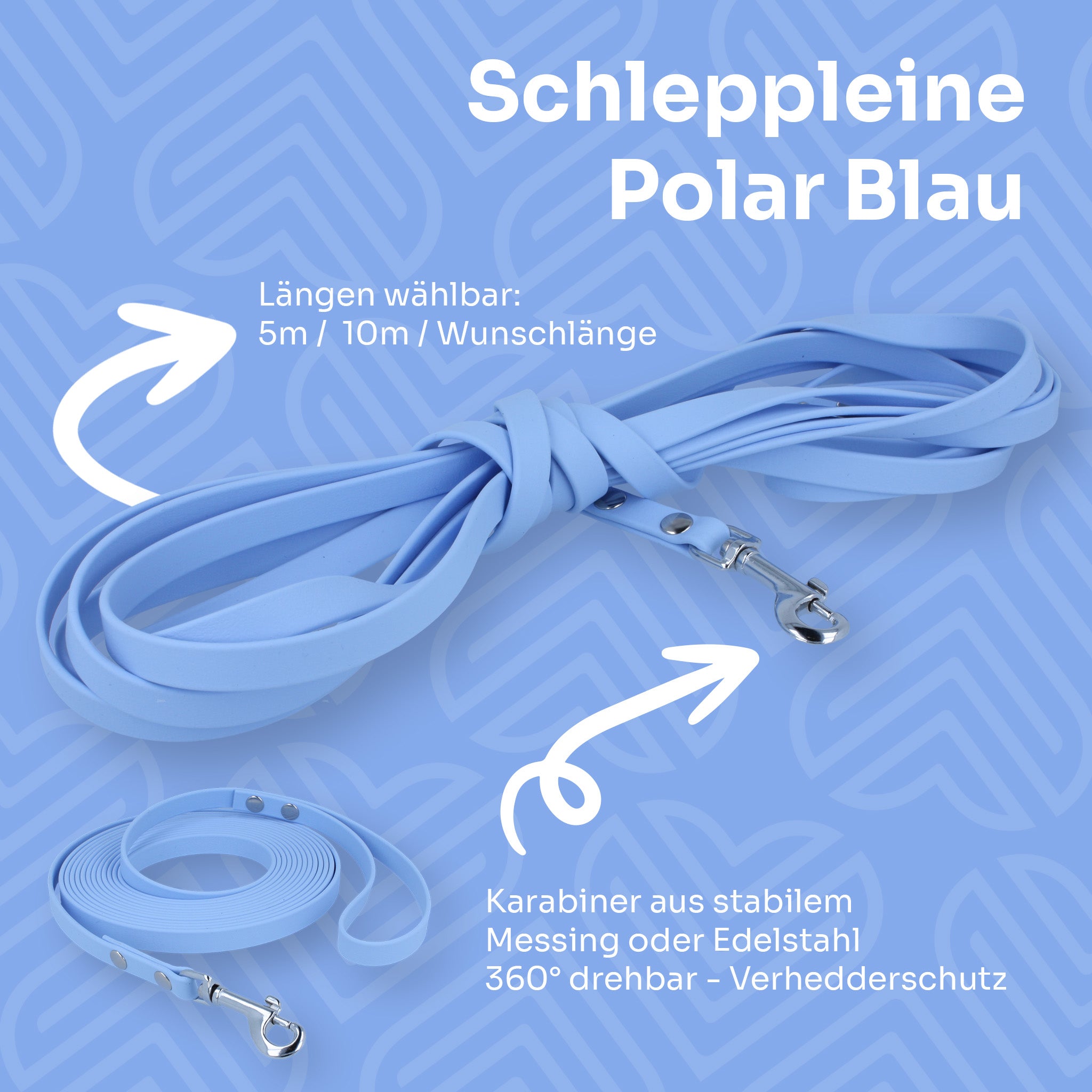 Wasserfeste Schleppleine aus BioThane®