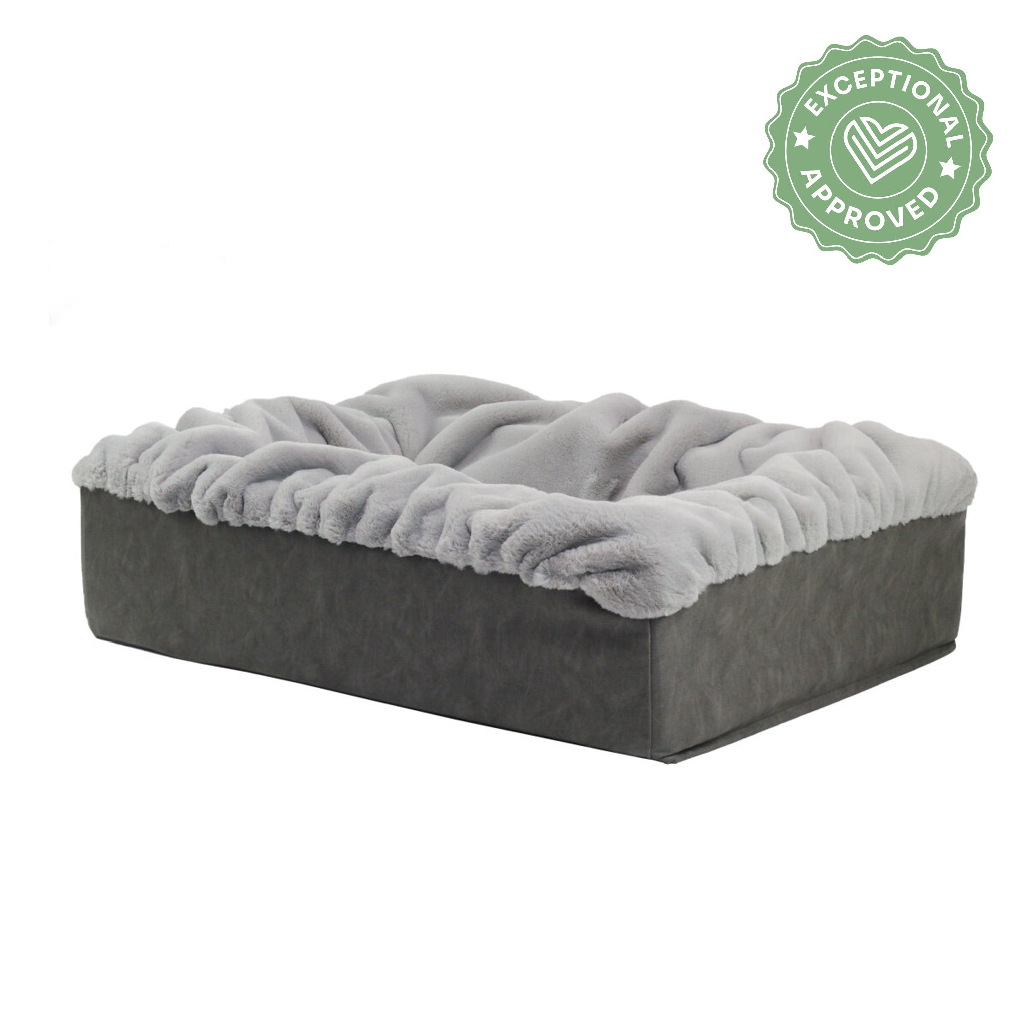 Hundebett Buddelbox Steingrau