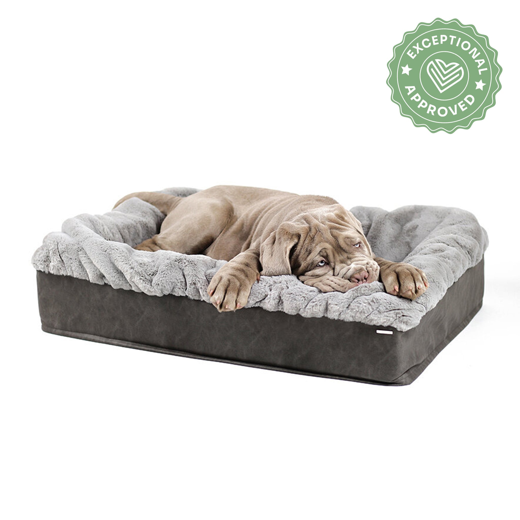 Hundebett Buddelbox Steingrau