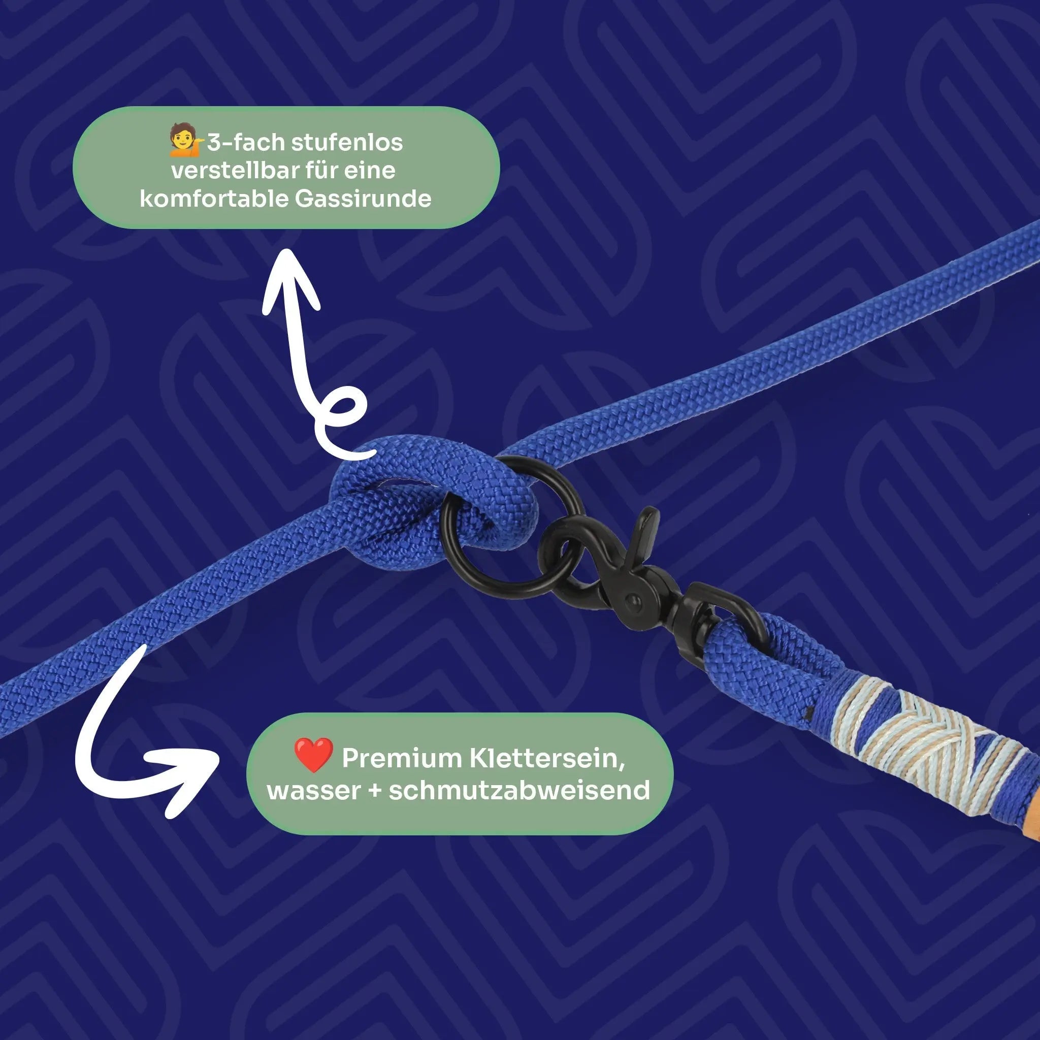 Set | Tauhalsband und Leine 'Polarnacht' Exceptional - Manufaktur mit Herz