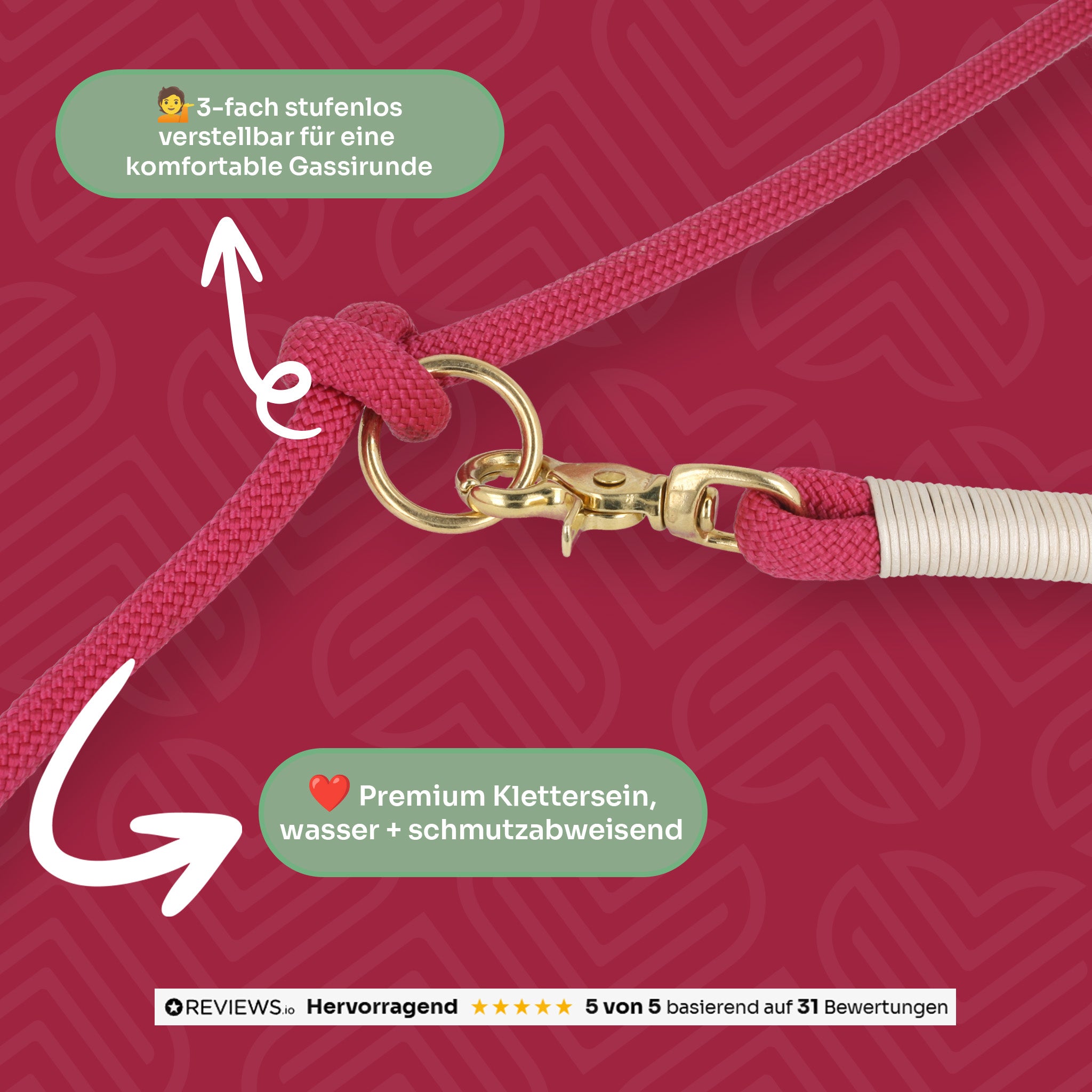 Set | Tauhalsband und Leine 'Cherry Blossom'