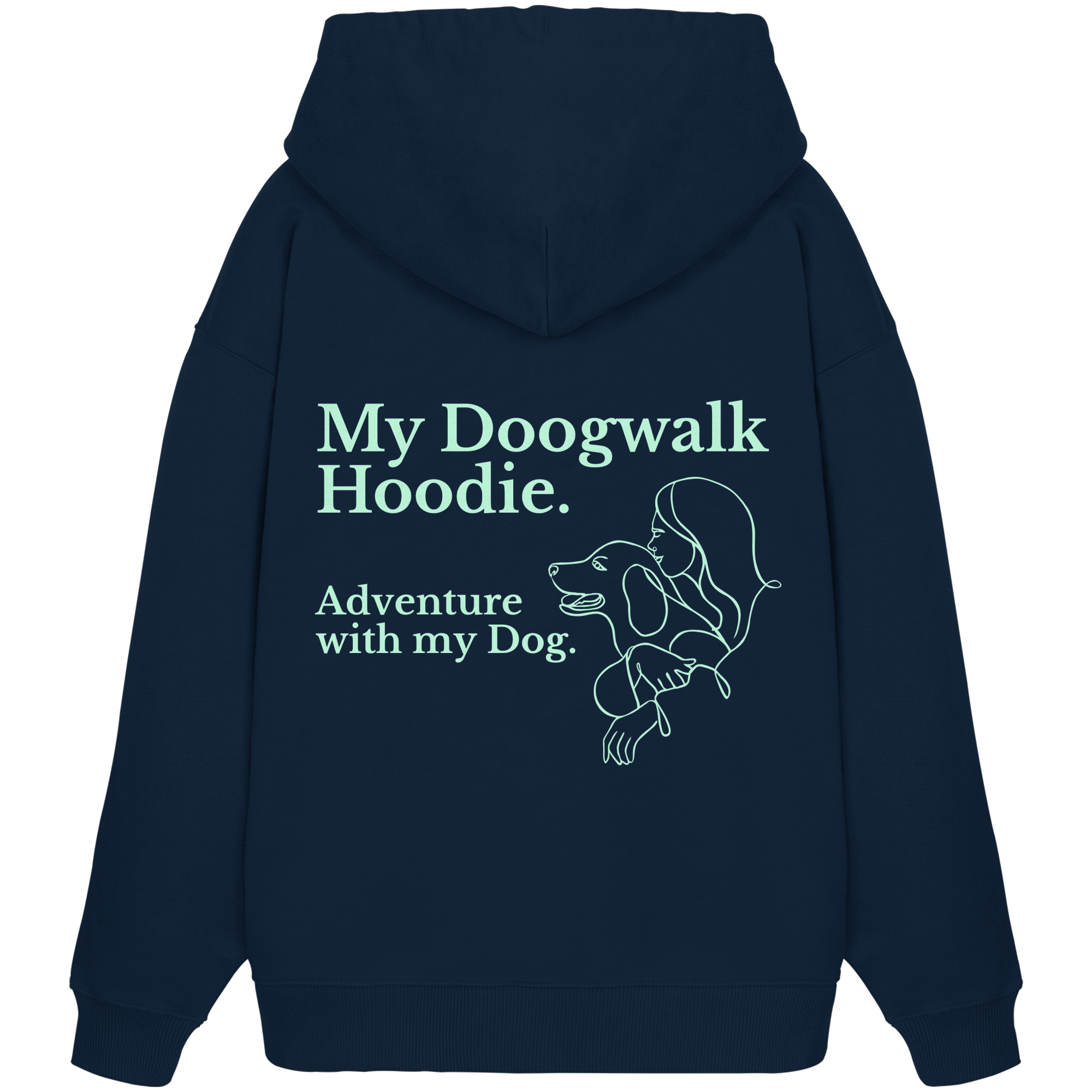 „Adventure with my Dog“ Hoodie - Organic Oversize Hoodie