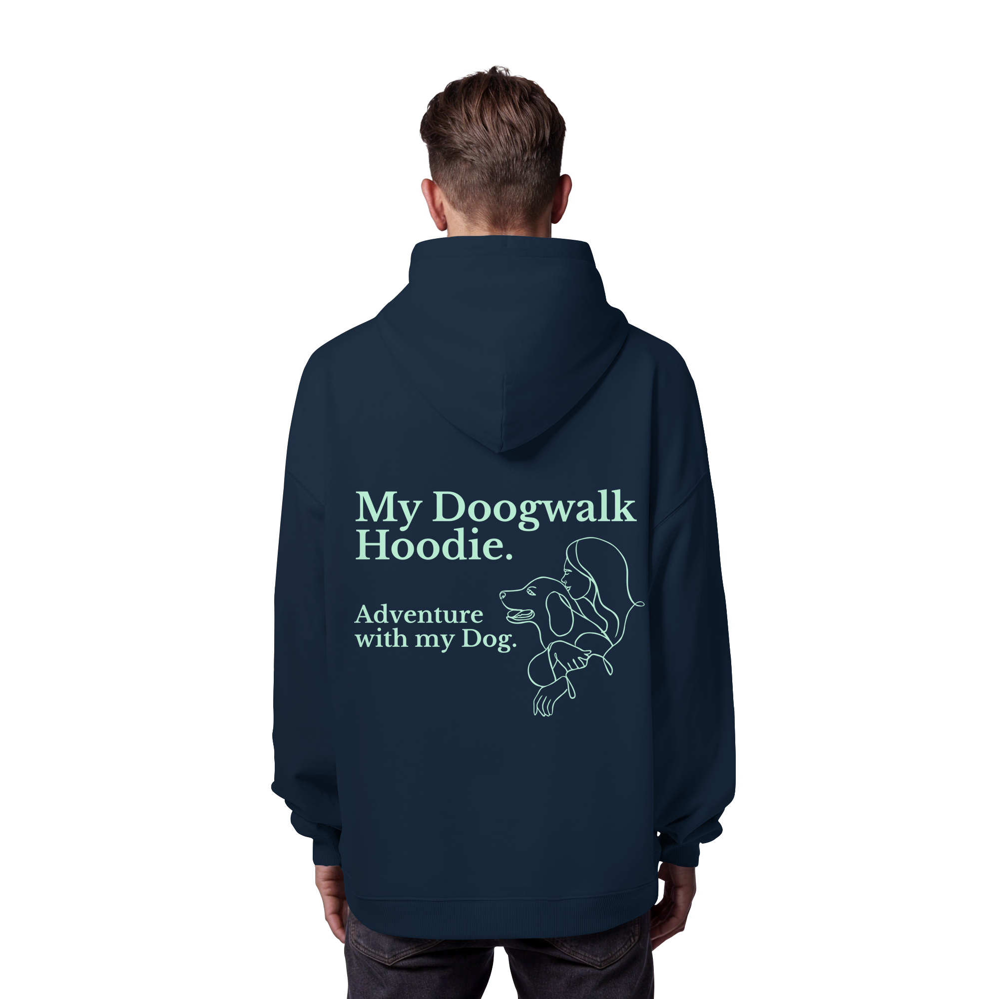 „Adventure with my Dog“ Hoodie - Organic Oversize Hoodie