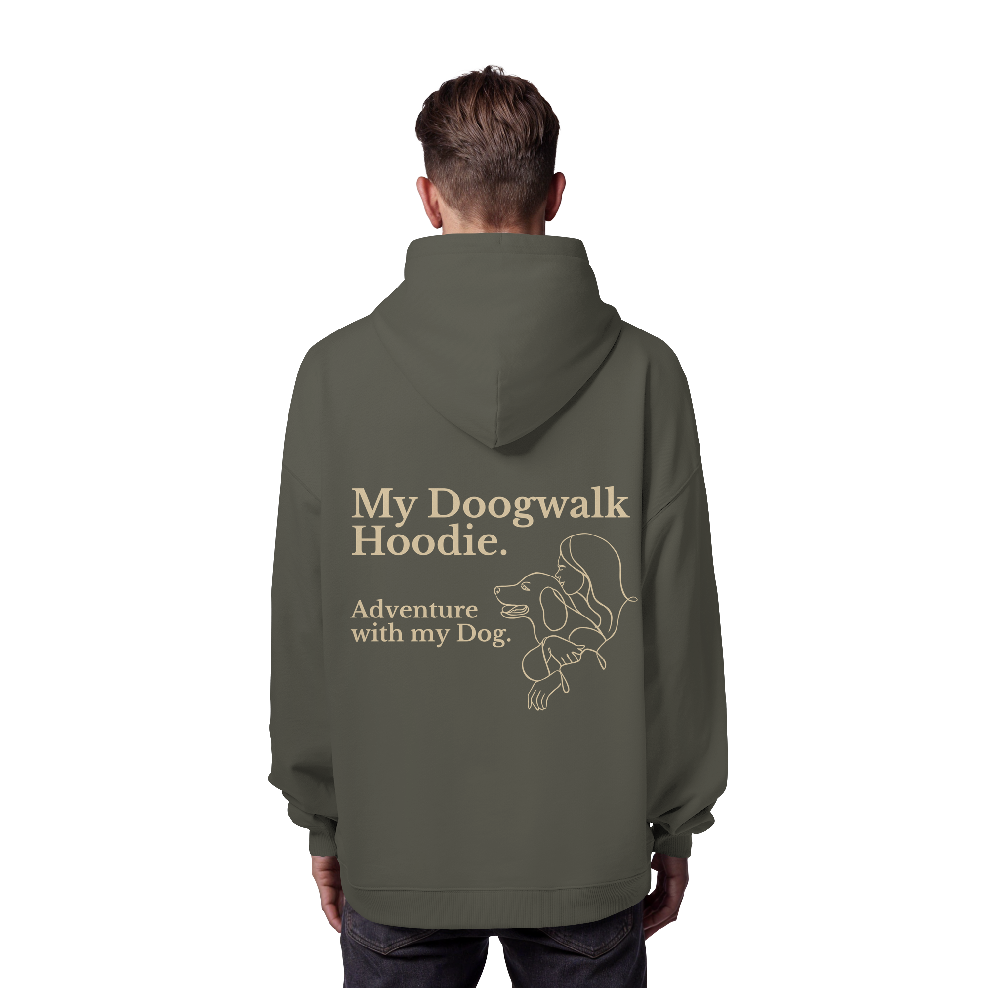 „Adventure with my Dog“ Hoodie - Organic Oversize Hoodie