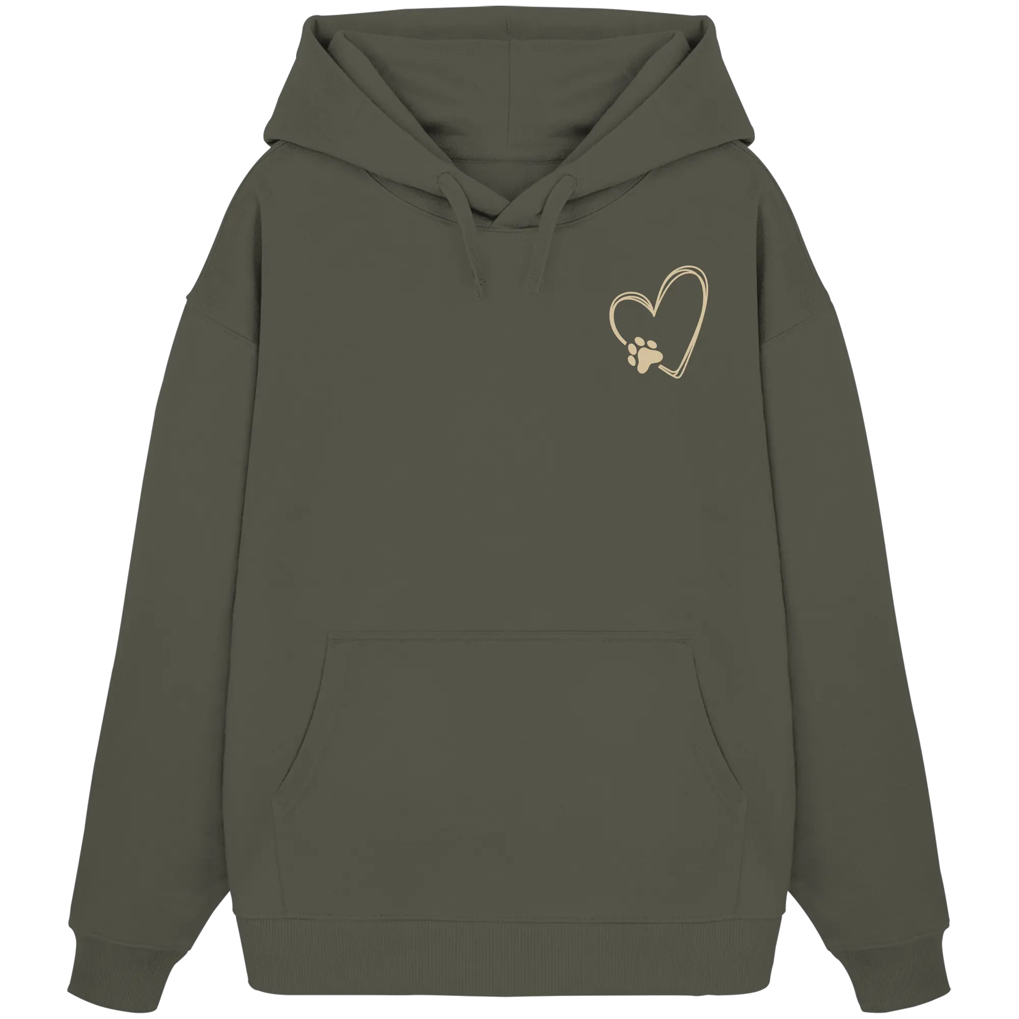 „Adventure with my Dog“ Hoodie - Organic Oversize Hoodie Exceptional - Manufaktur mit Herz