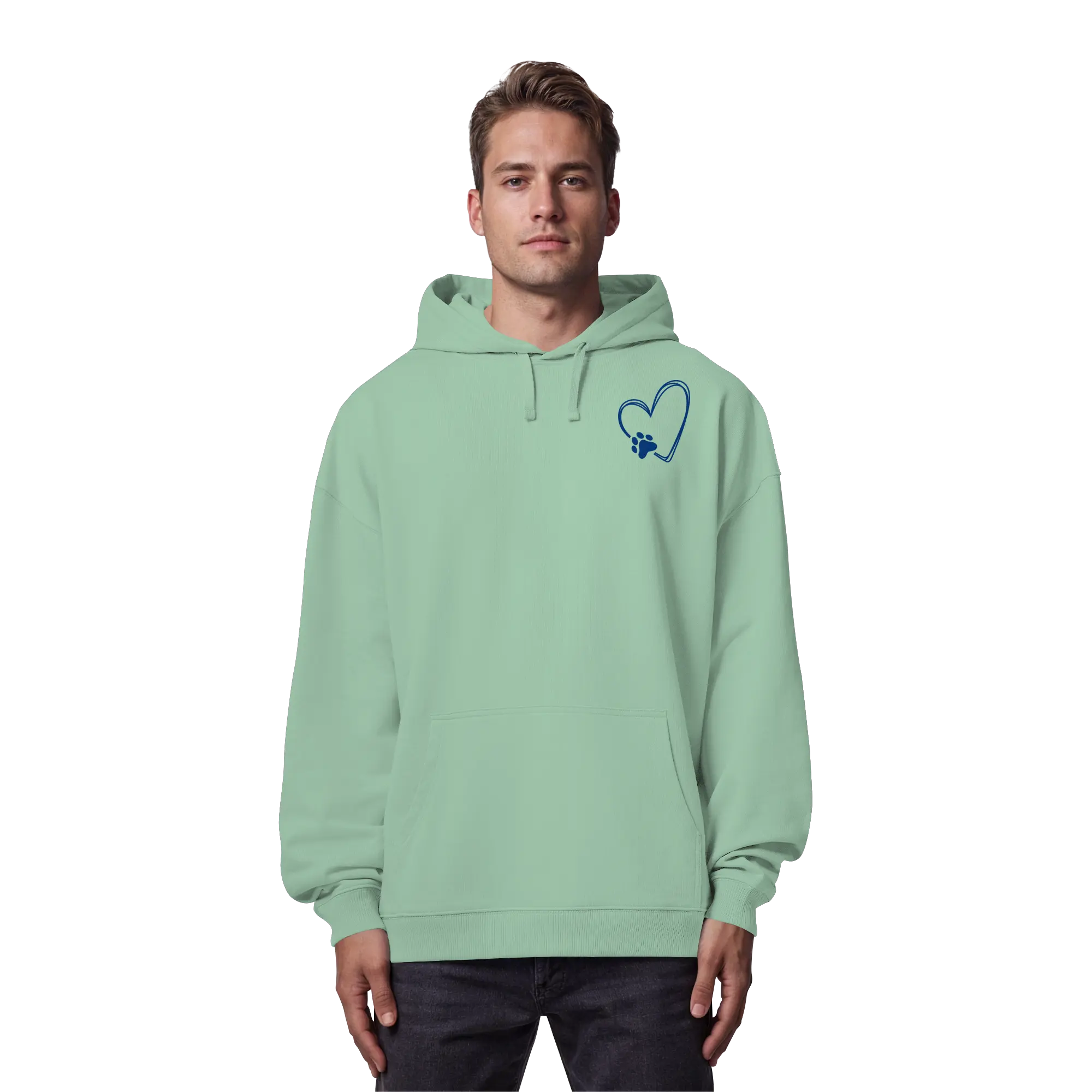 „Adventure with my Dog“ Hoodie - Organic Oversize Hoodie Exceptional - Manufaktur mit Herz