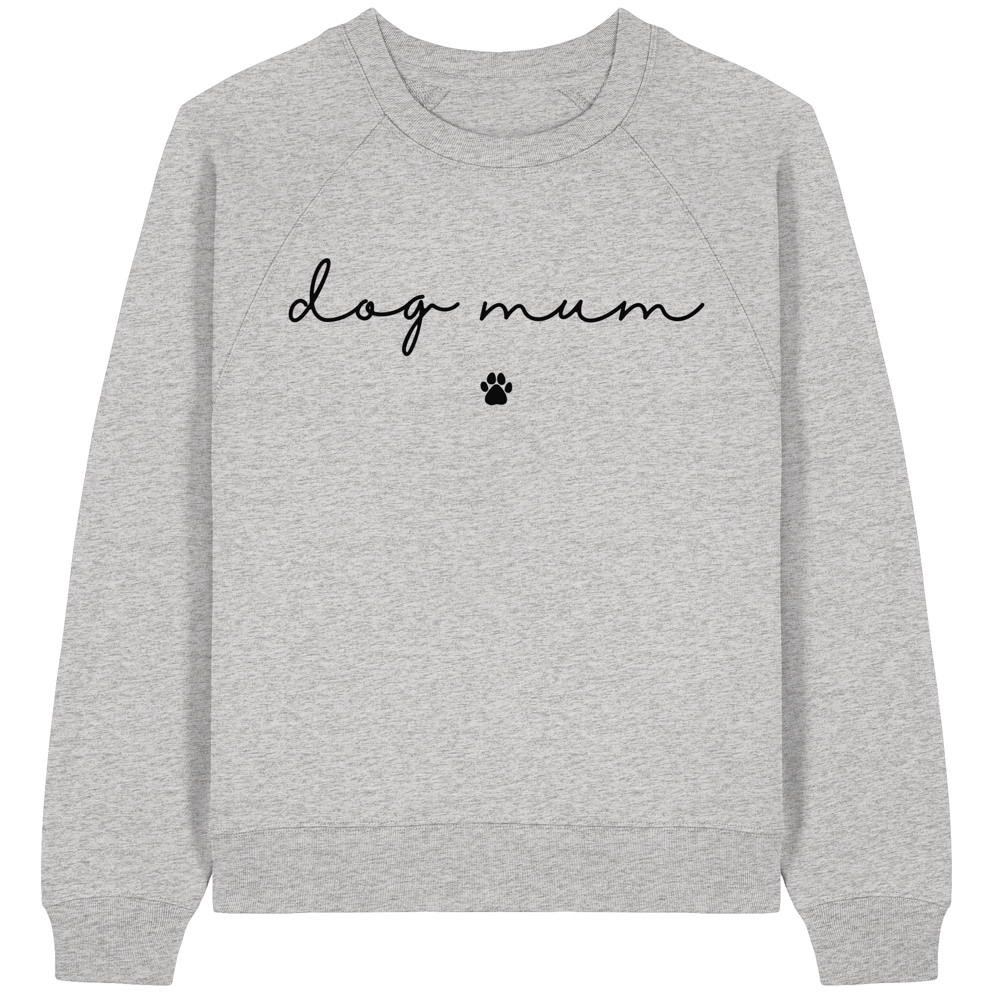 Dog Mum Essential - Womens Organic Raglan Sweatshirt