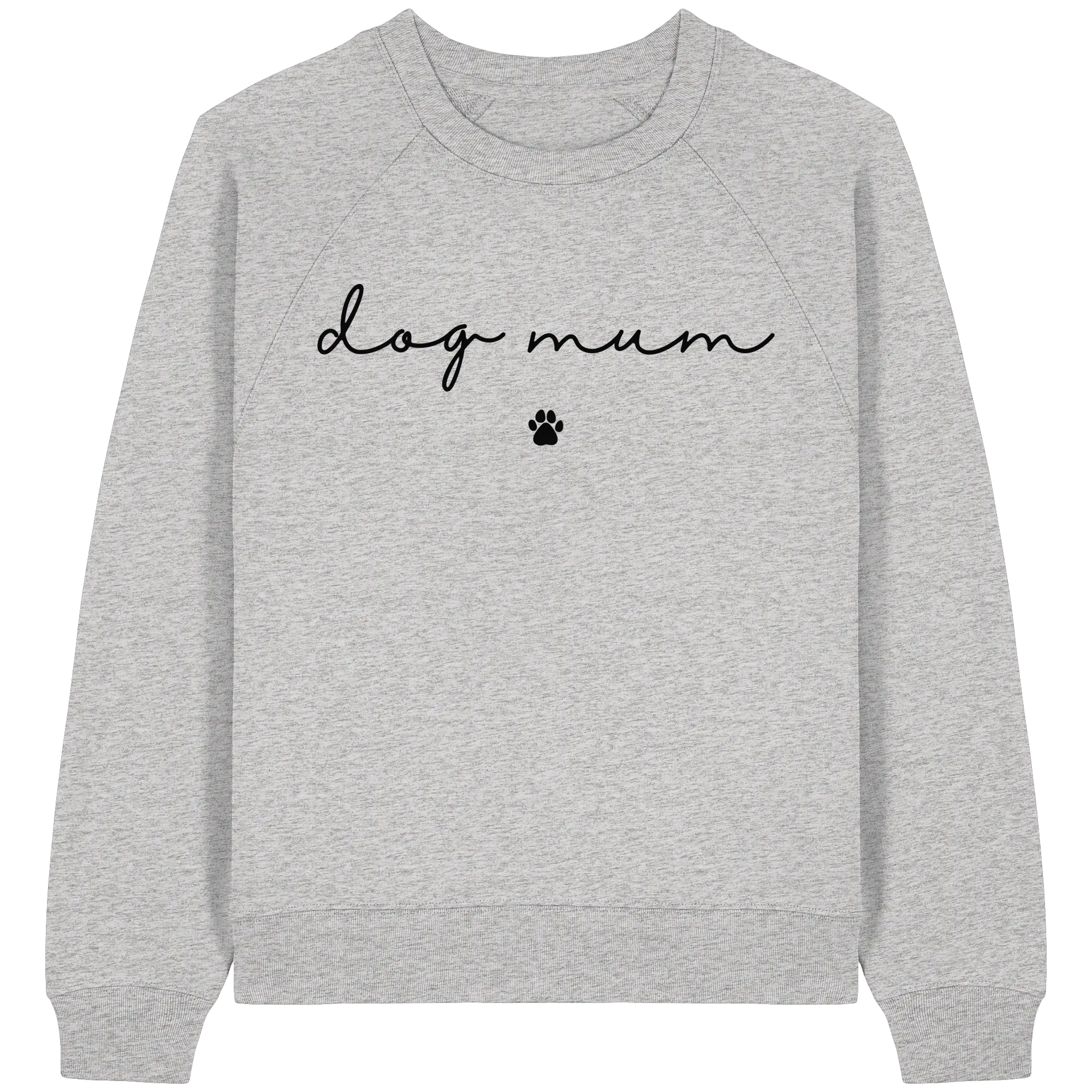 Dog Mum Essential - Womens Organic Raglan Sweatshirt Exceptional - Manufaktur mit Herz