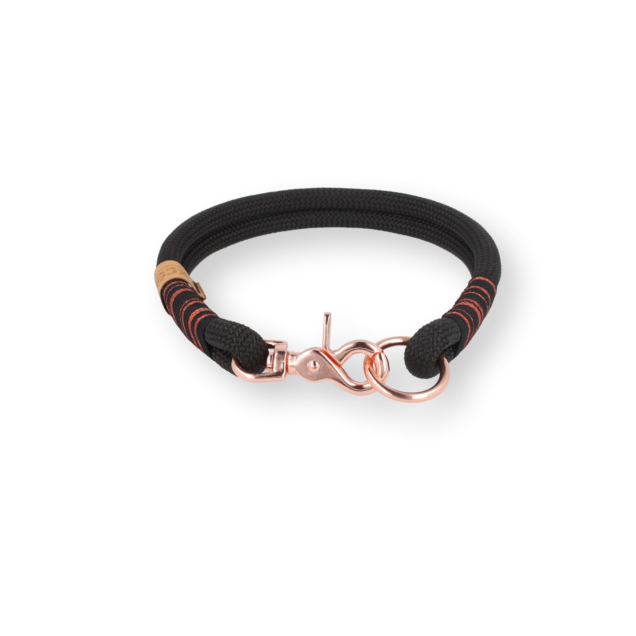 Set | Tauhalsband und Leine 'Noir & Rosé'