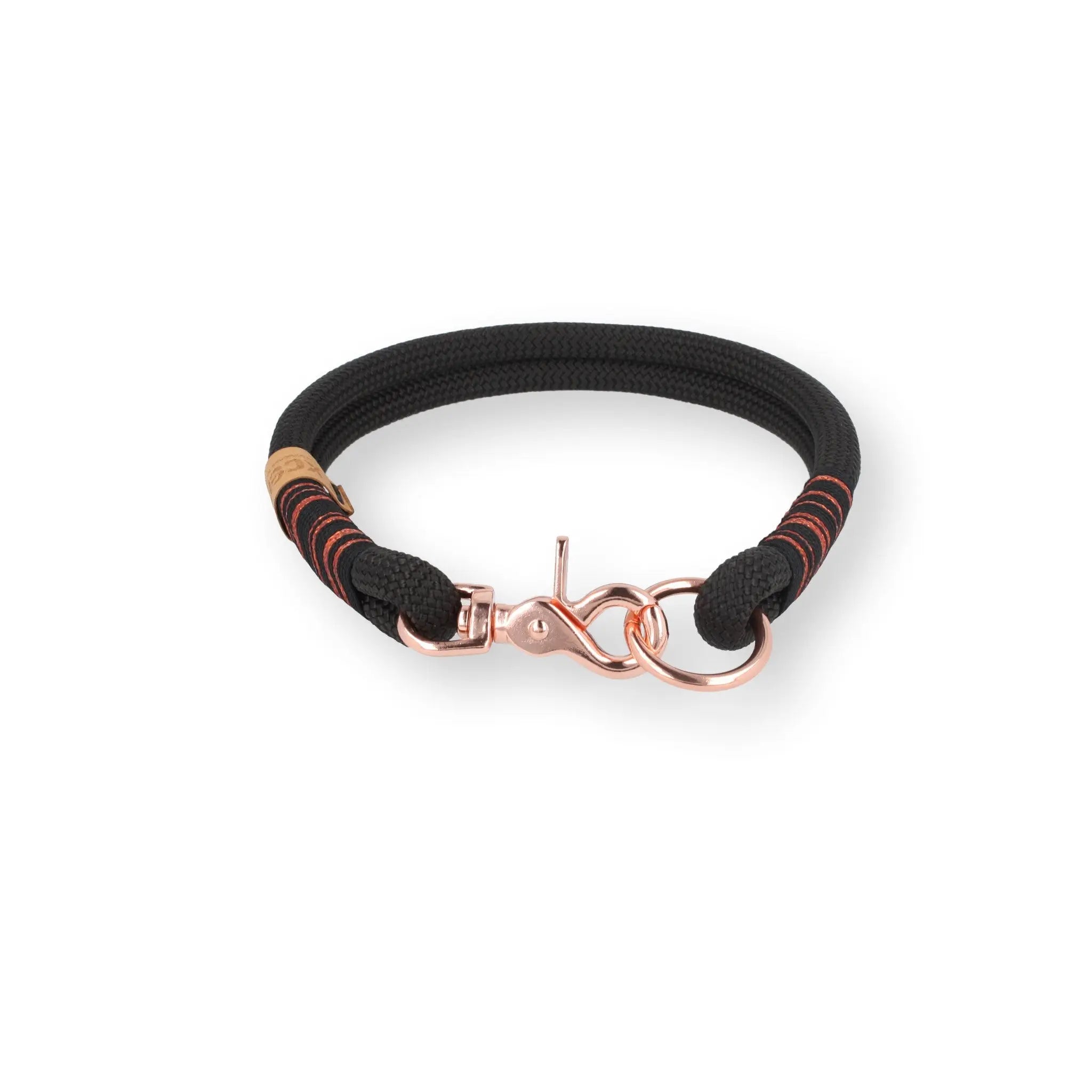 Set | Tauhalsband und Leine 'Noir & Rosé' Exceptional - Manufaktur mit Herz