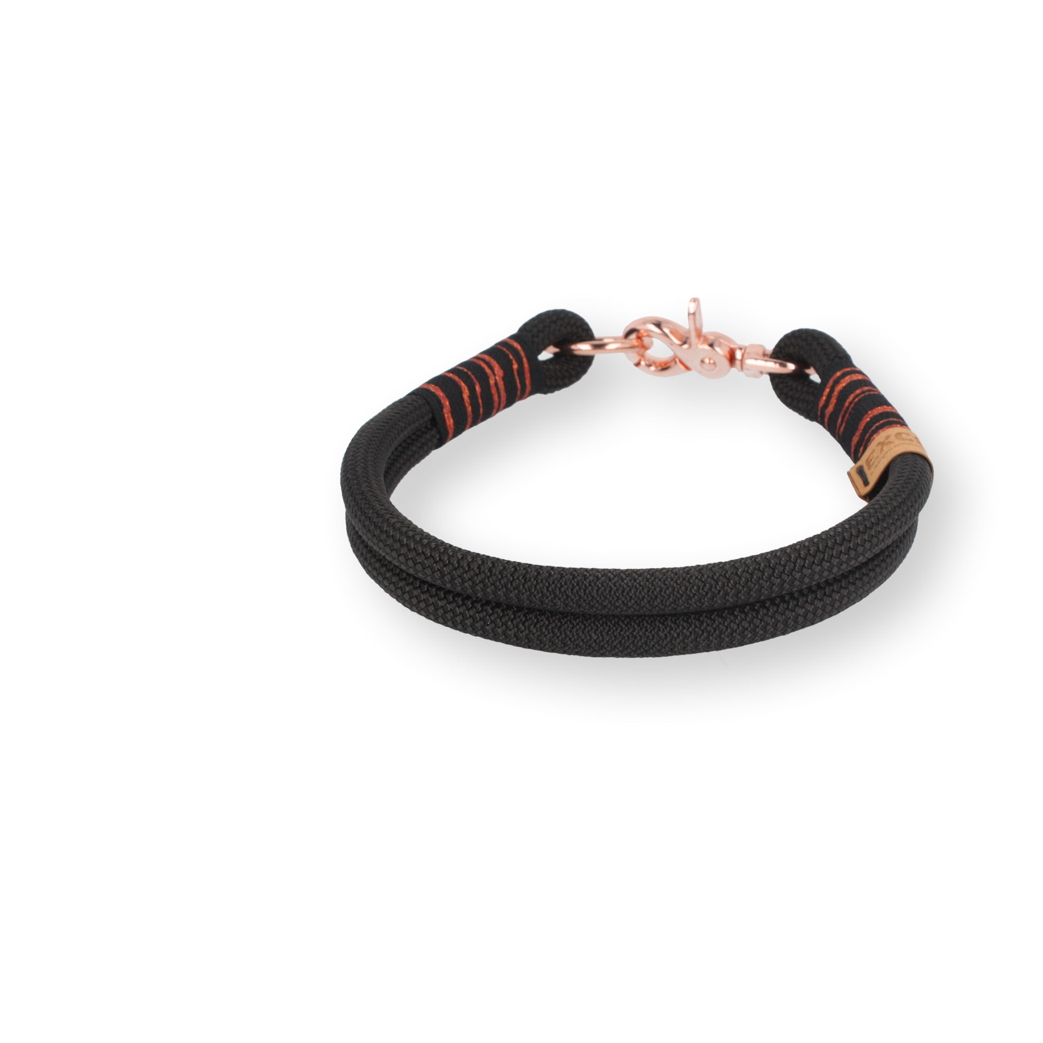 Set | Tauhalsband und Leine 'Noir & Rosé'
