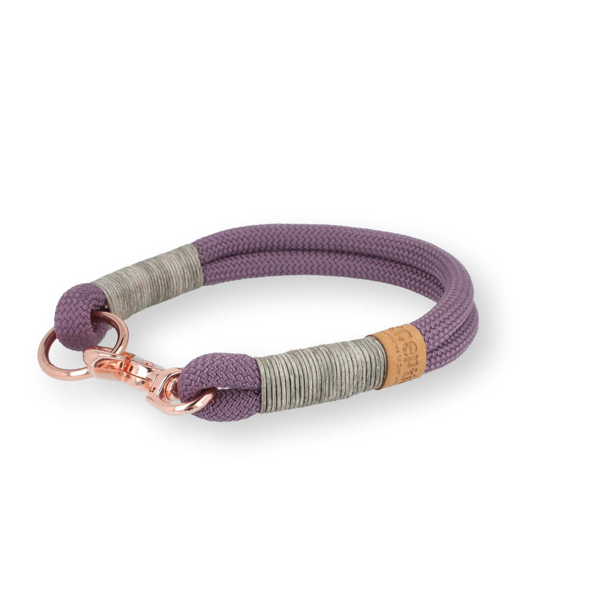 Set | Tauhalsband und Leine 'Mauve Grace' Exceptional - Manufaktur mit Herz