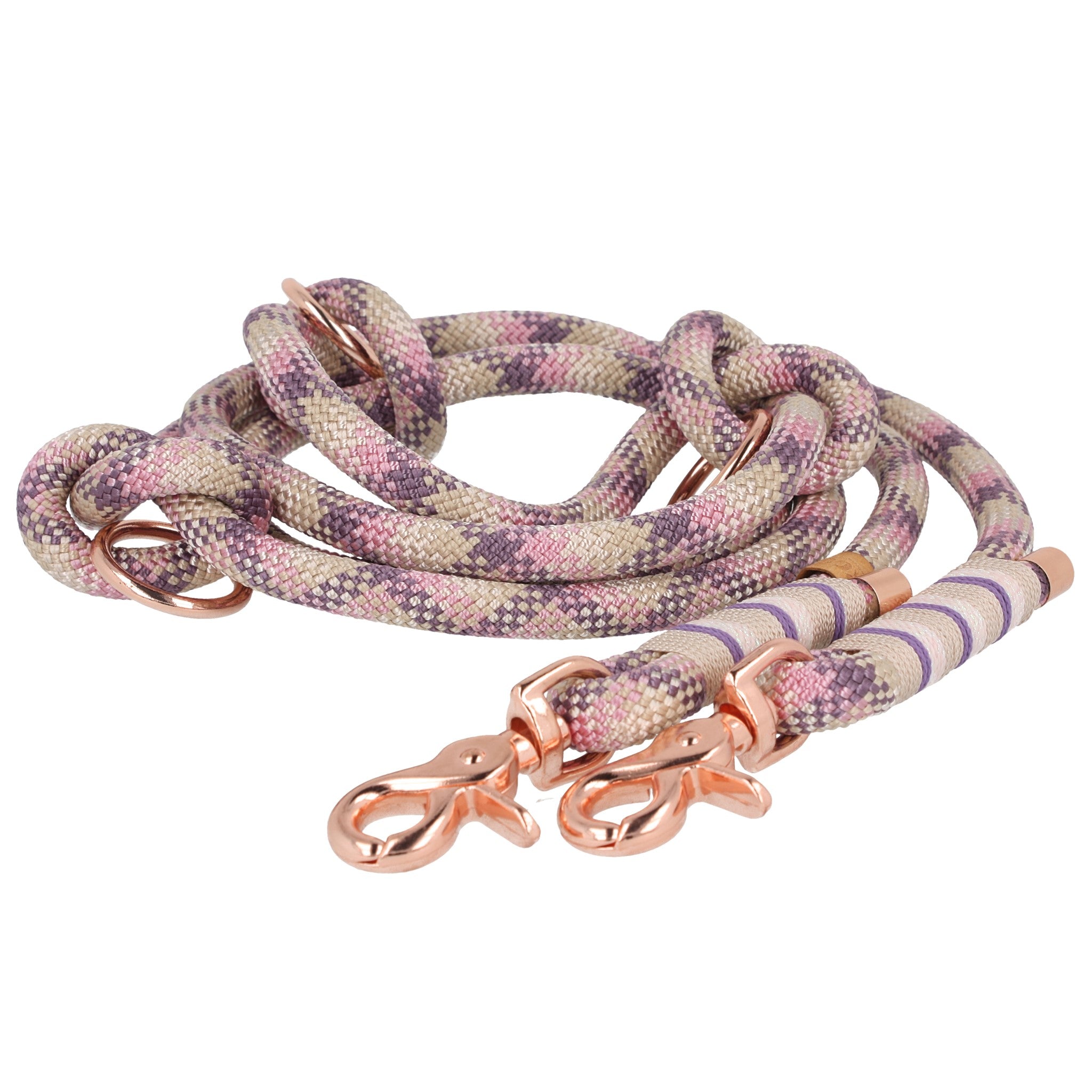 Set | Tauhalsband und Leine 'Misty Rose'