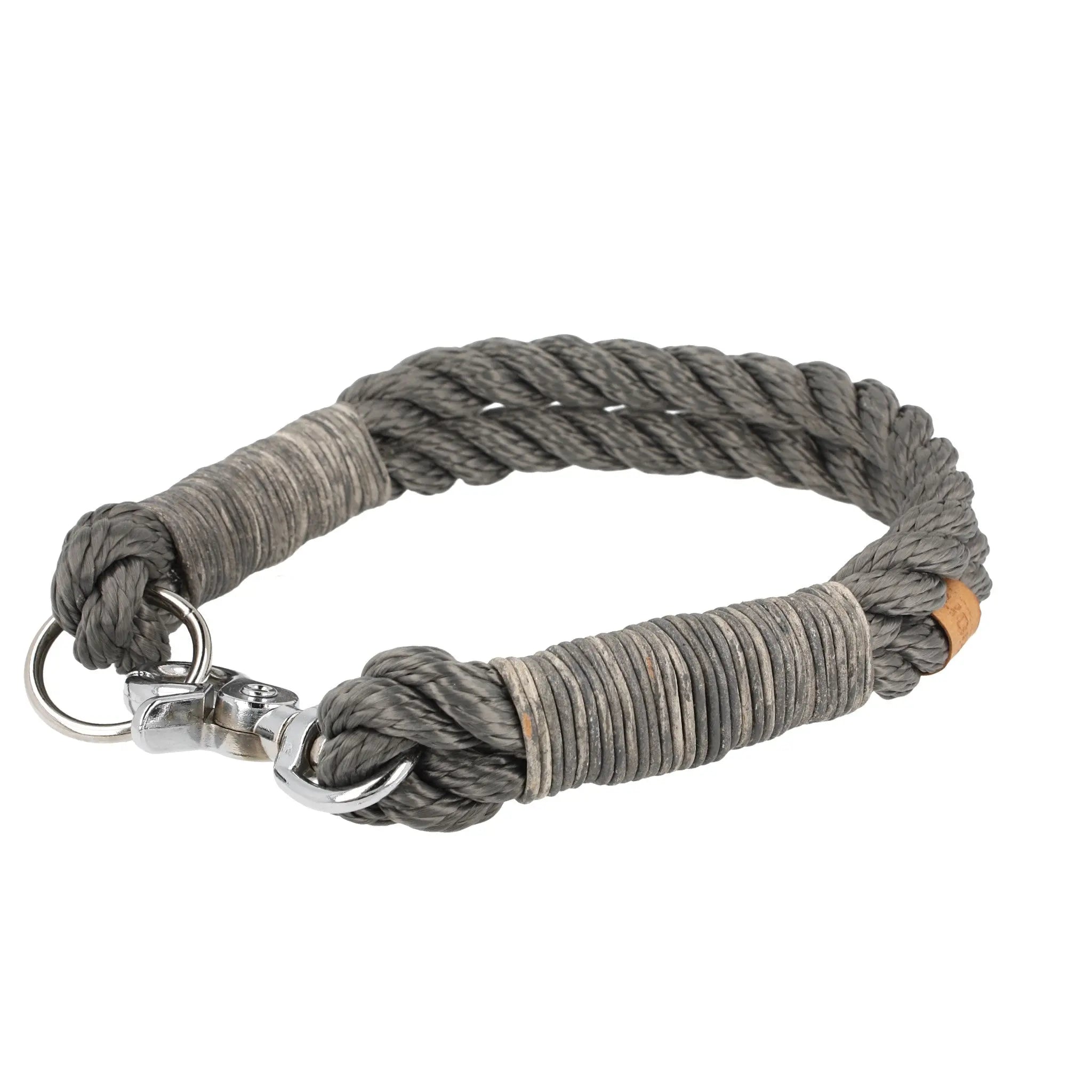 Tauhalsband 39 cm 'Mr. Grey Curl 12mm' Exceptional - Manufaktur mit Herz