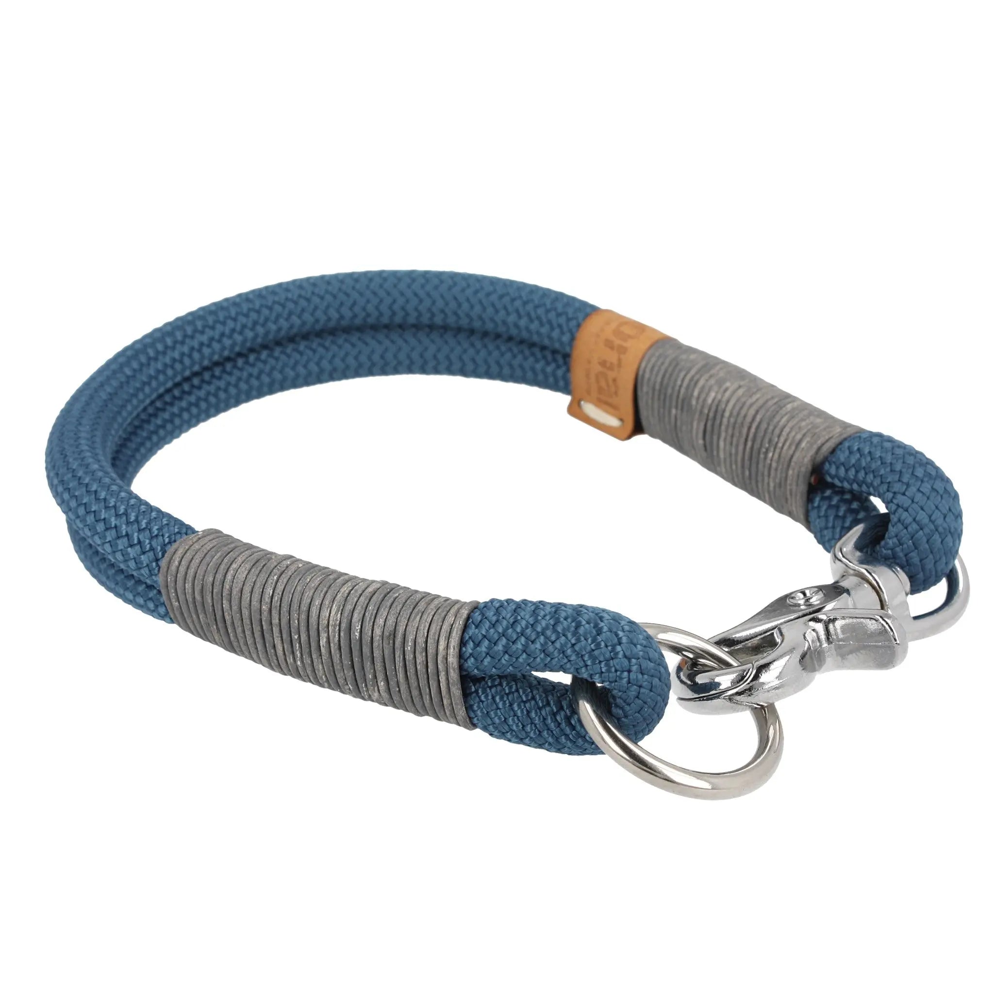 Tauhalsband 36,5 cm 'Steinblau' Exceptional - Manufaktur mit Herz
