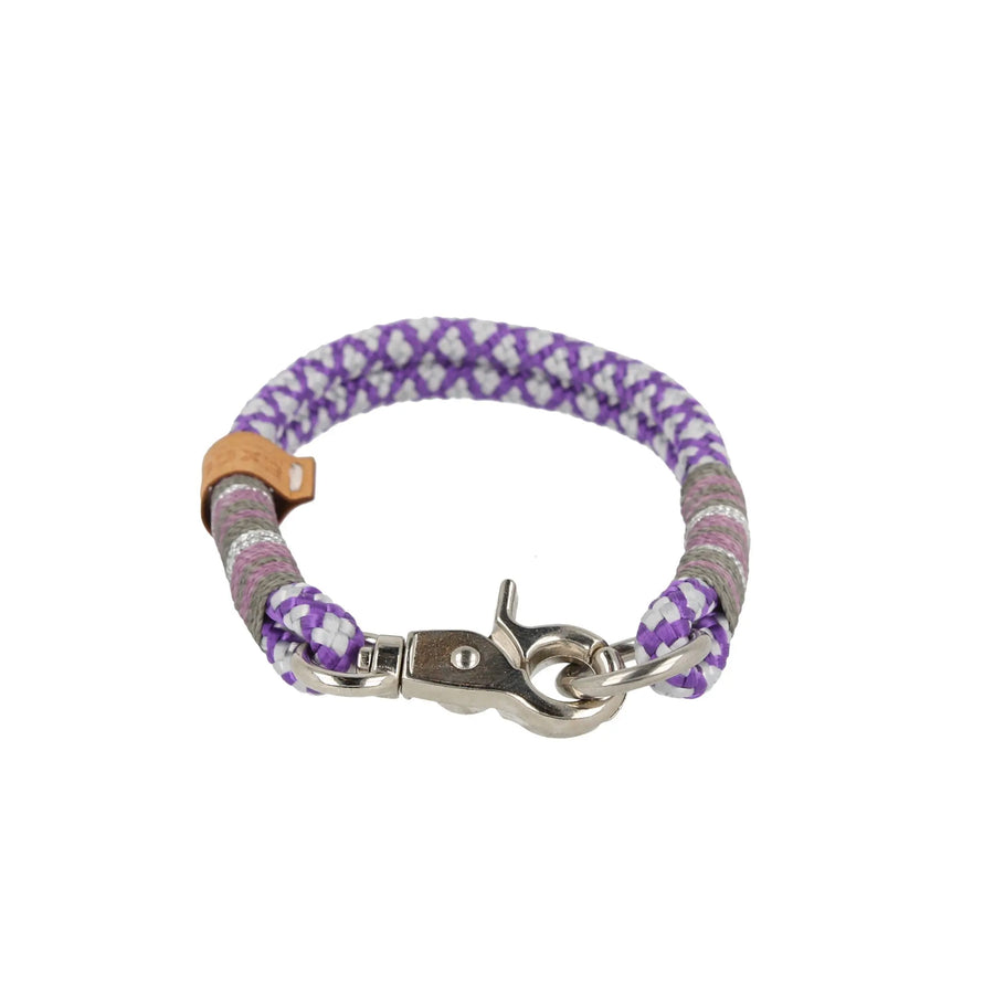 Tauhalsband 24 cm 'small Lila Silber' Exceptional - Manufaktur mit Herz