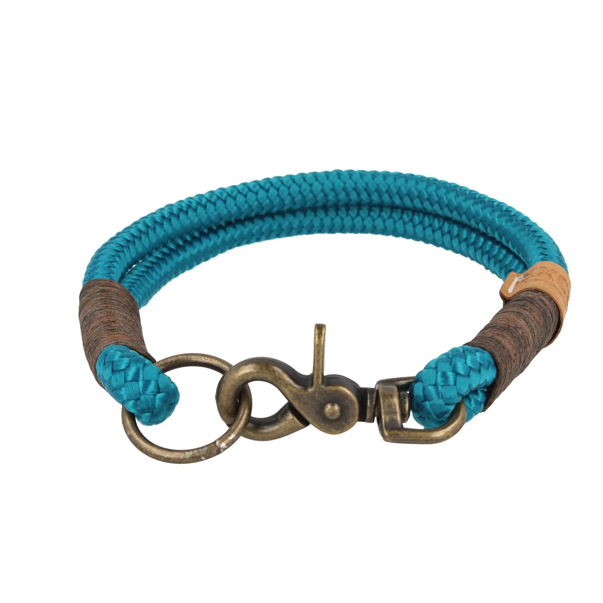 Tauhalsband 36|42,5|45|48 cm 'Petrol Antik' Exceptional - Manufaktur mit Herz