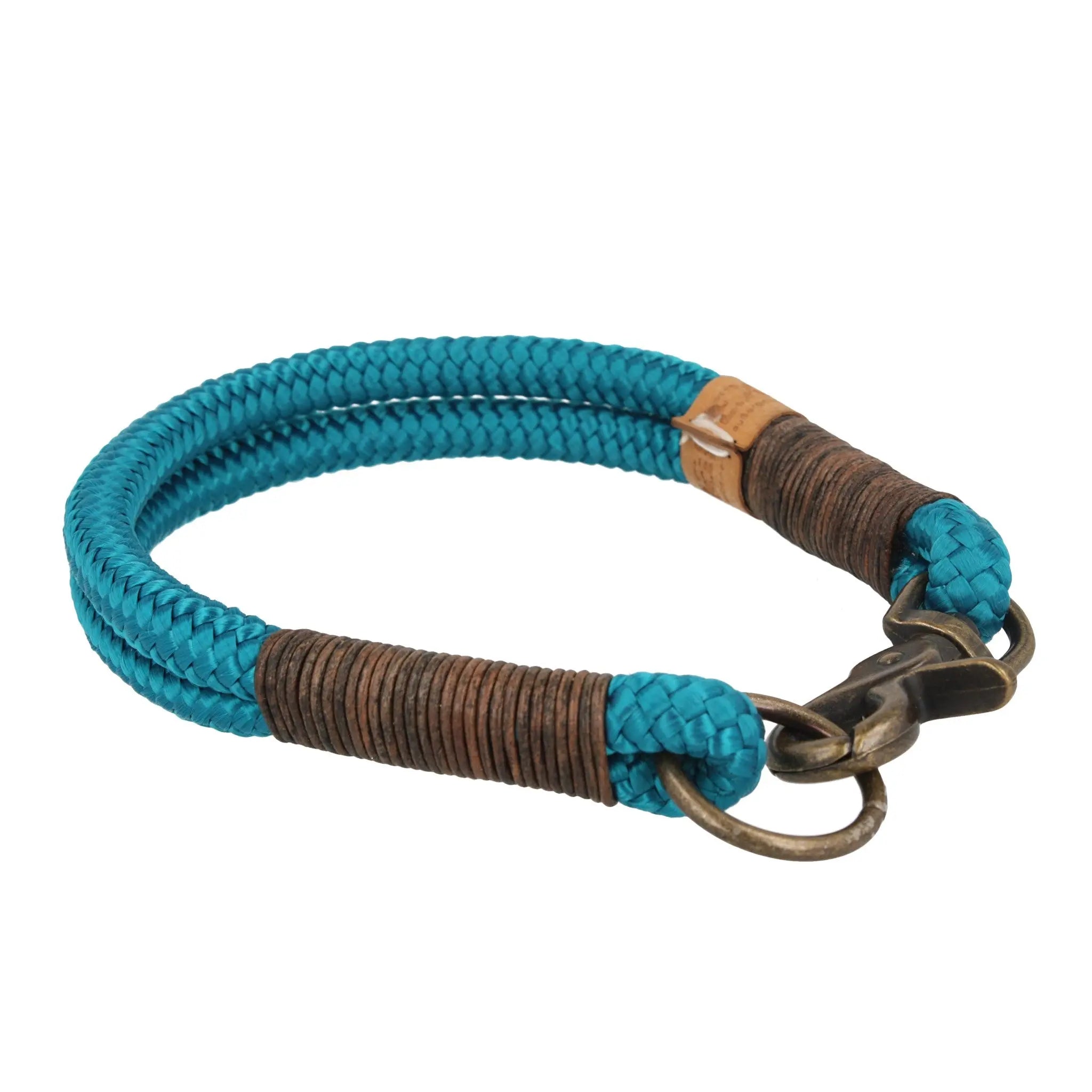 Tauhalsband 36|42,5|45|48 cm 'Petrol Antik' Exceptional - Manufaktur mit Herz