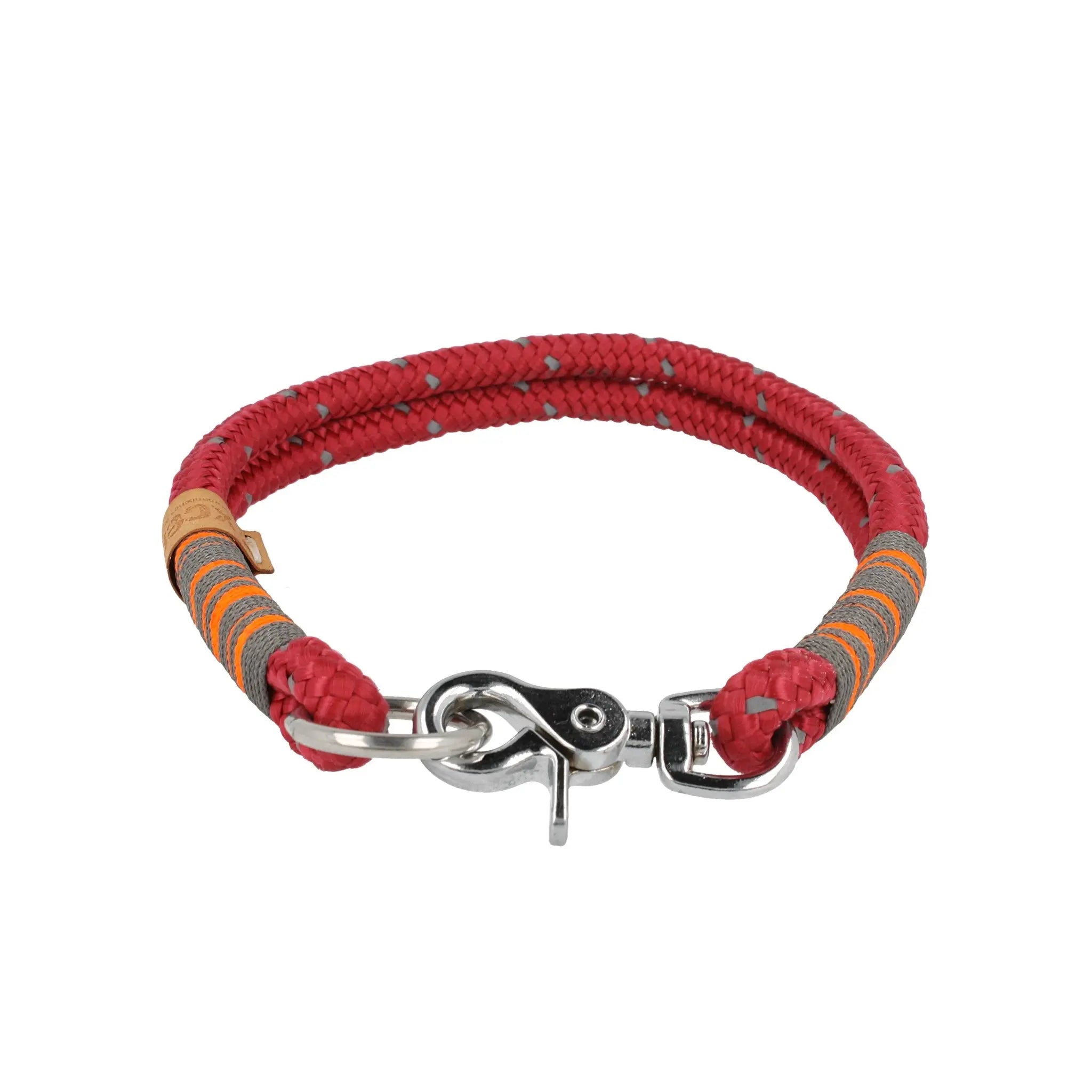 Tauhalsband 42,5 cm 'Weinrot Reflection' Exceptional - Manufaktur mit Herz