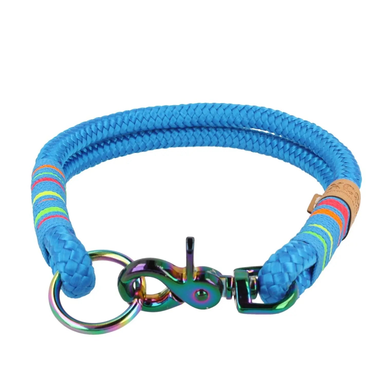Tauhalsband 36|47.5 cm 'Blue Rainbow' Exceptional - Manufaktur mit Herz