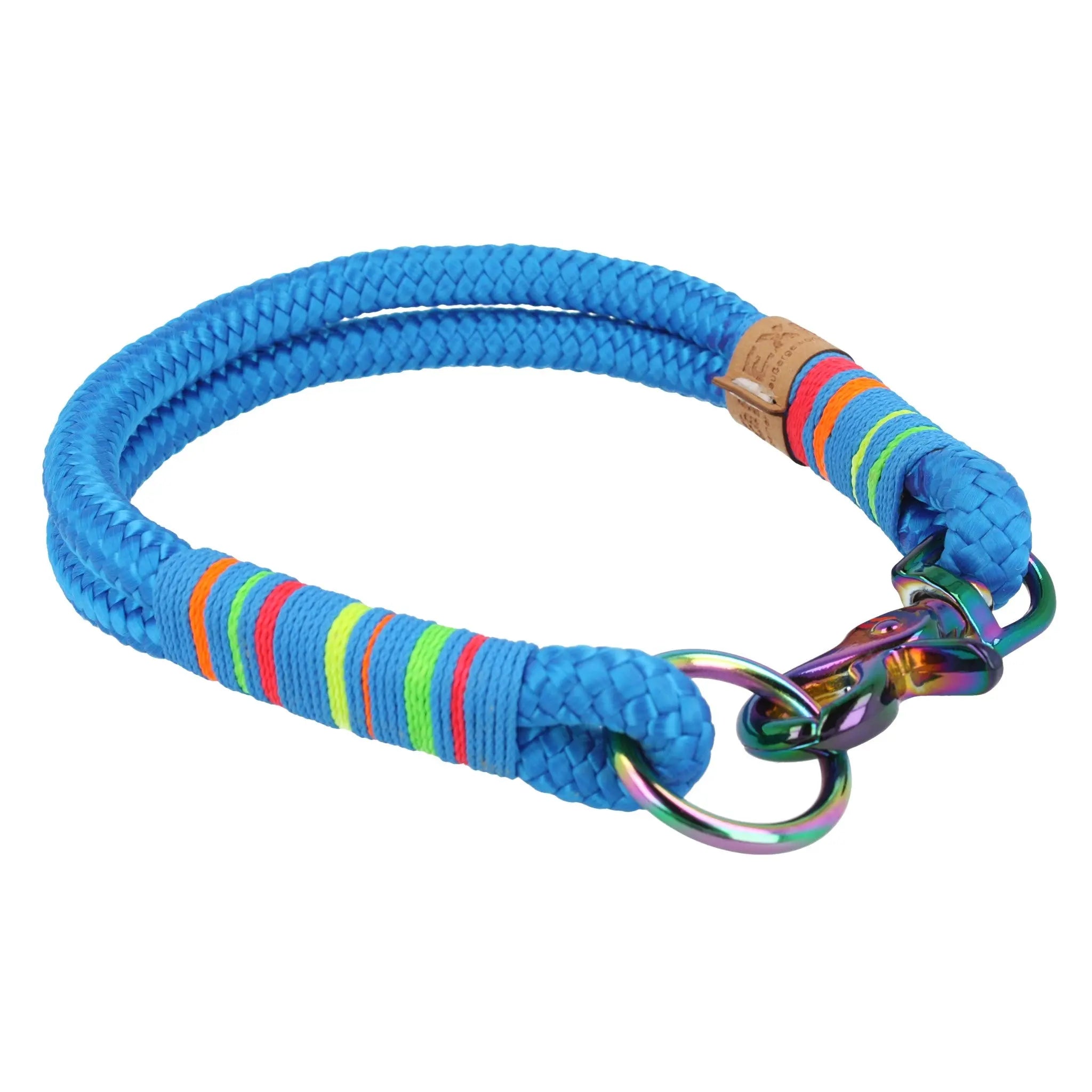Tauhalsband 36|47.5 cm 'Blue Rainbow' Exceptional - Manufaktur mit Herz