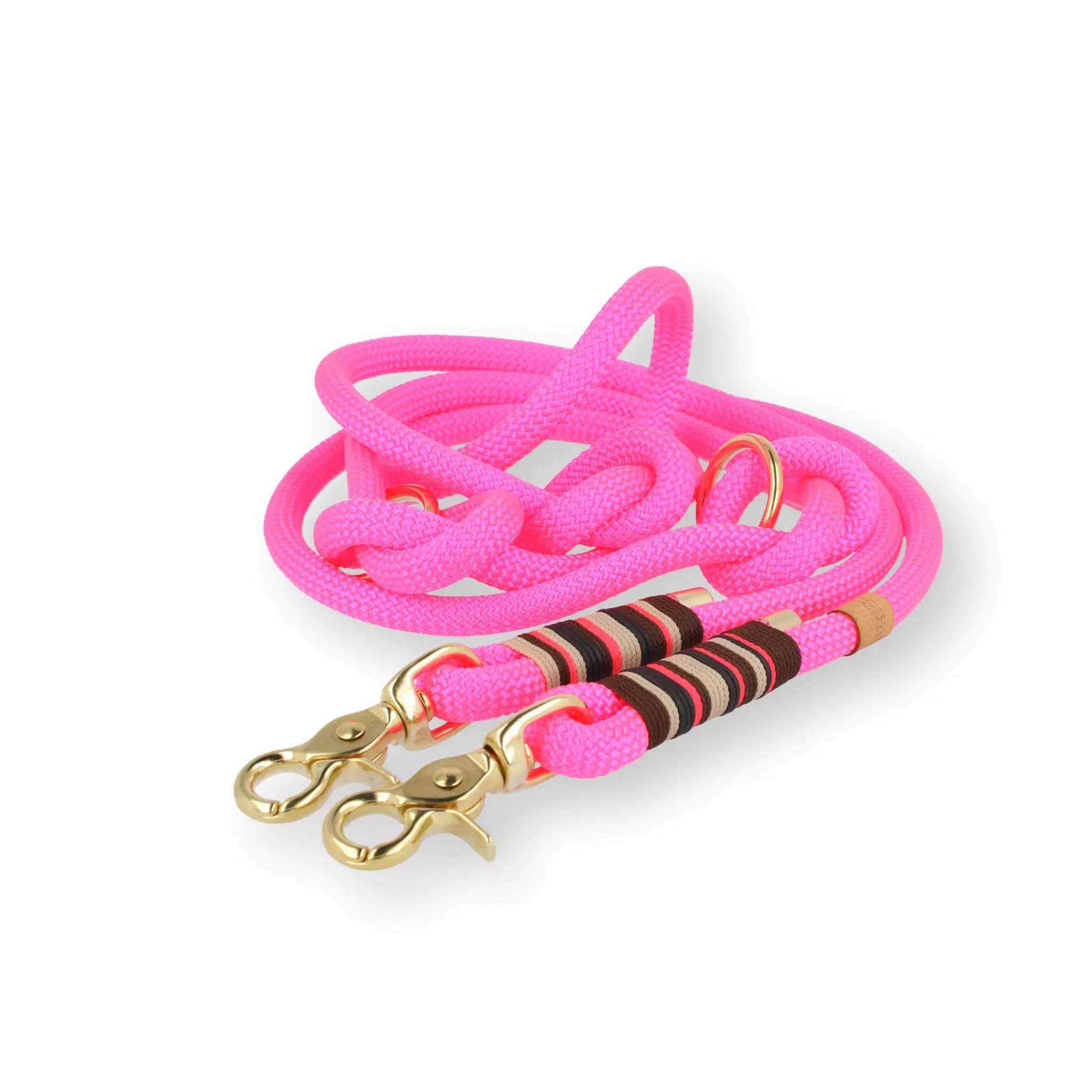 Set | Tauhalsband und Leine 'Flamingo Glow' Exceptional - Manufaktur mit Herz