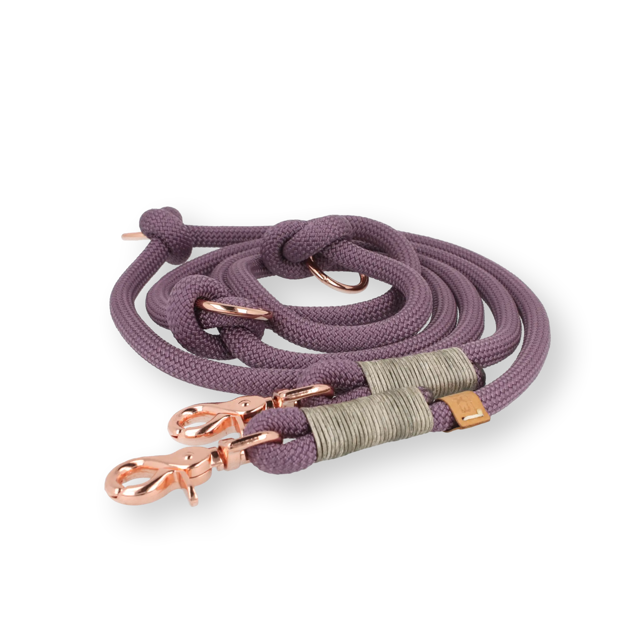 Set | Tauhalsband und Leine 'Mauve Grace' Exceptional - Manufaktur mit Herz
