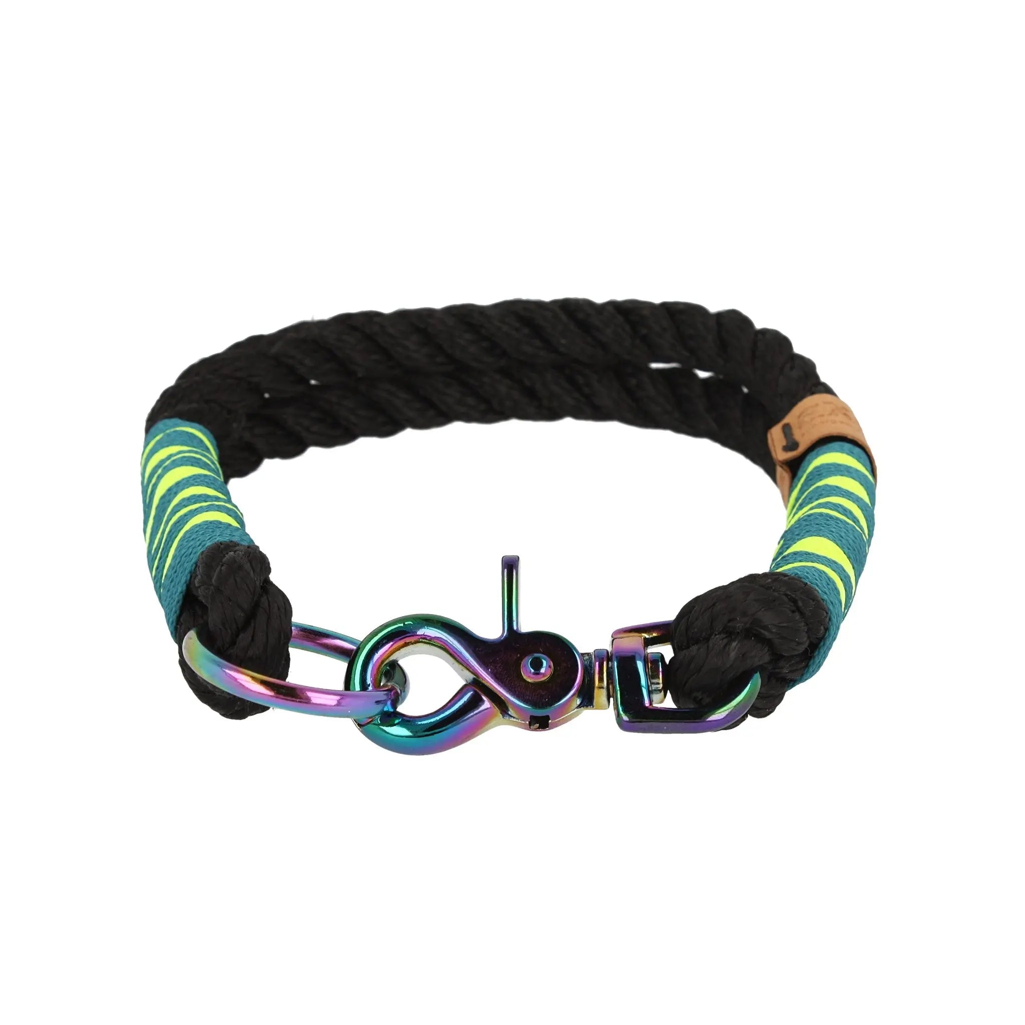 Tauhalsband 32,5|35|37|44,5cm 'Black Funky Curl' Exceptional - Manufaktur mit Herz
