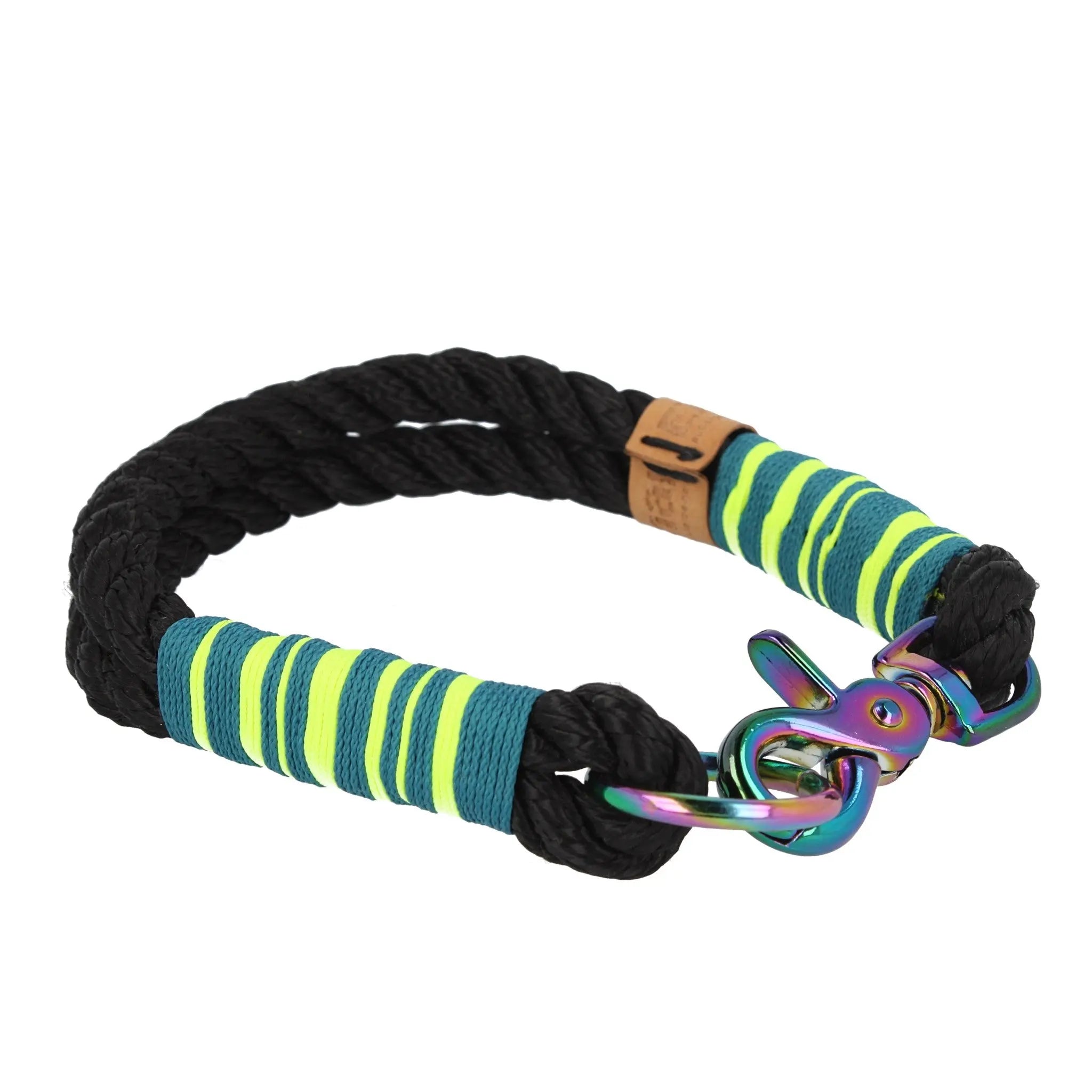 Tauhalsband 32,5|35|37|44,5cm 'Black Funky Curl' Exceptional - Manufaktur mit Herz