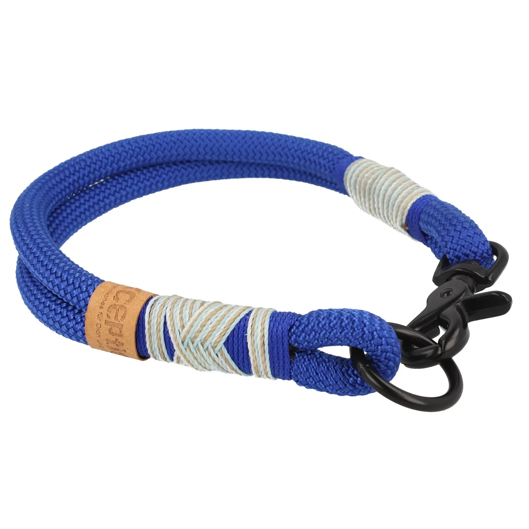 Tauhalsband 38 cm 'Blue Motion' Exceptional - Manufaktur mit Herz