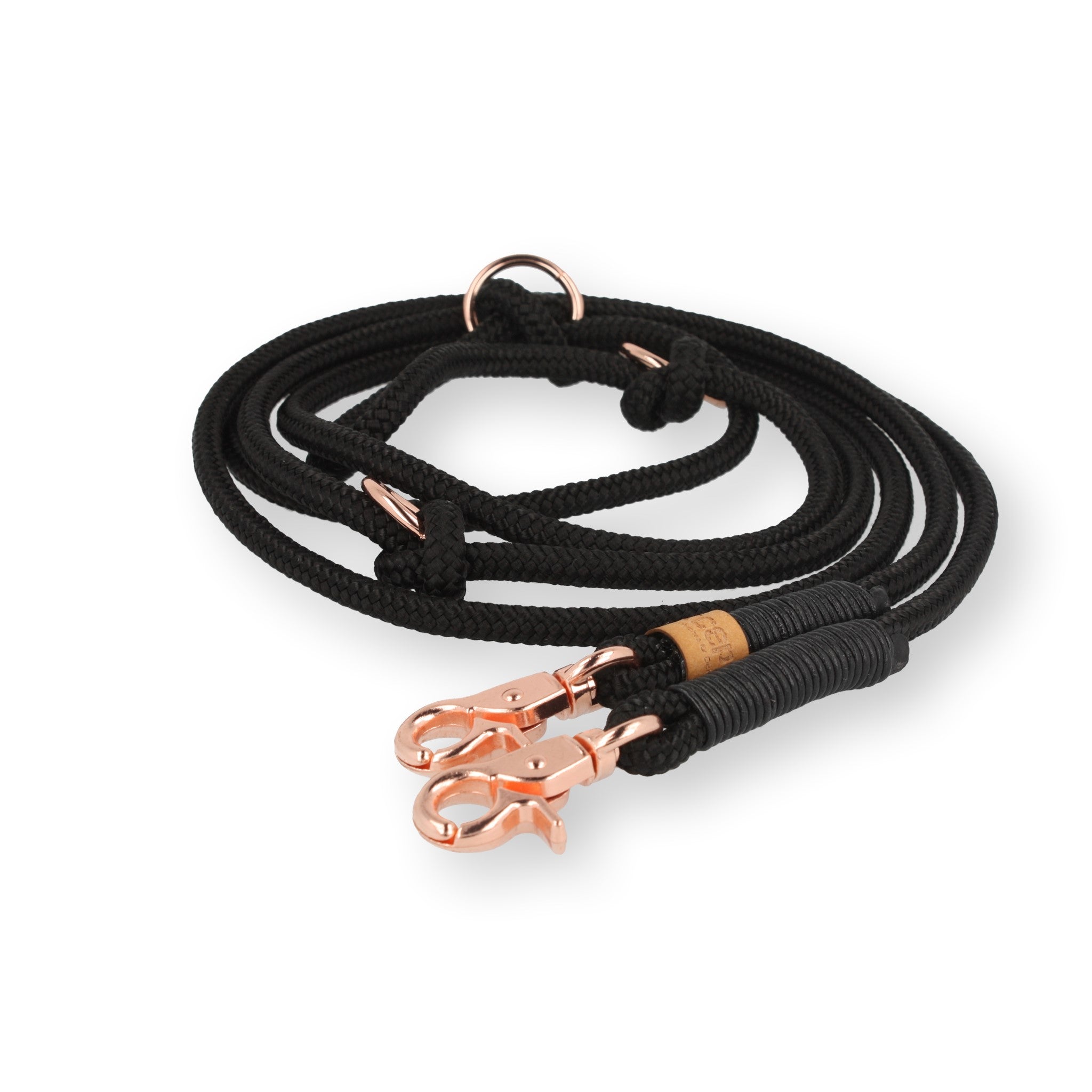 Set small | Tauhalsband und Leine 'Rose in the Dark'