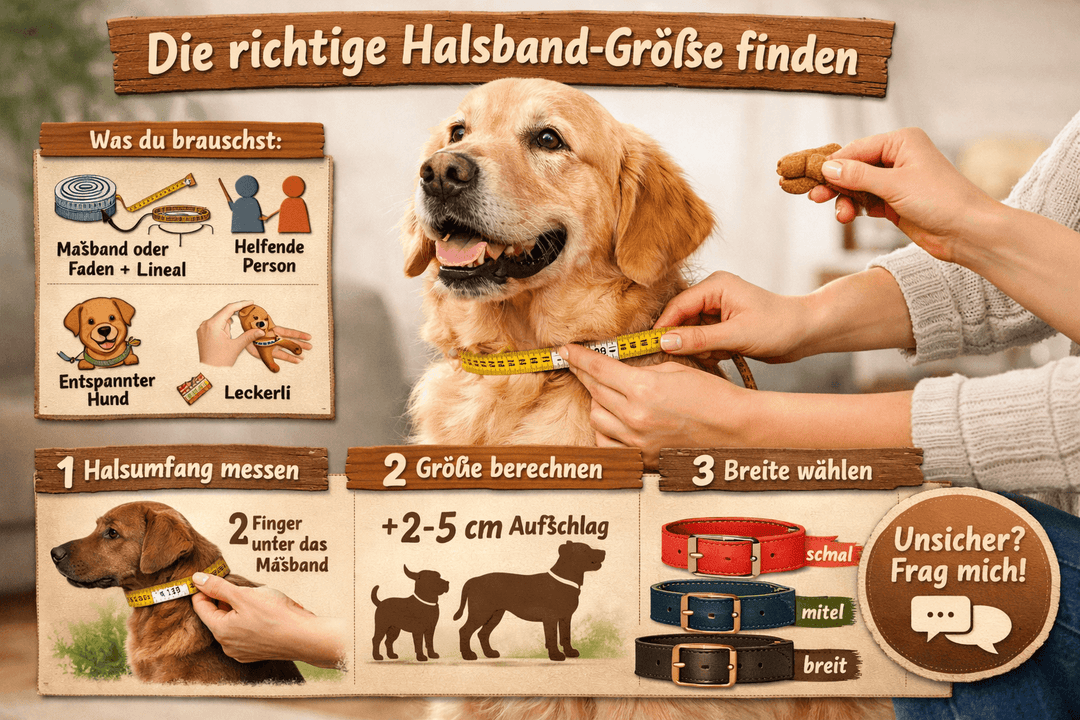 So findest du die richtige Halsband-Größe für deinen Hund