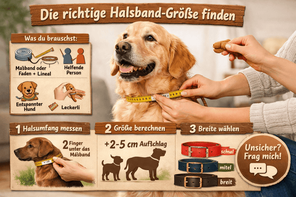 Hund Halsband Größe messen Anleitung – Exceptional Manufaktur Blog